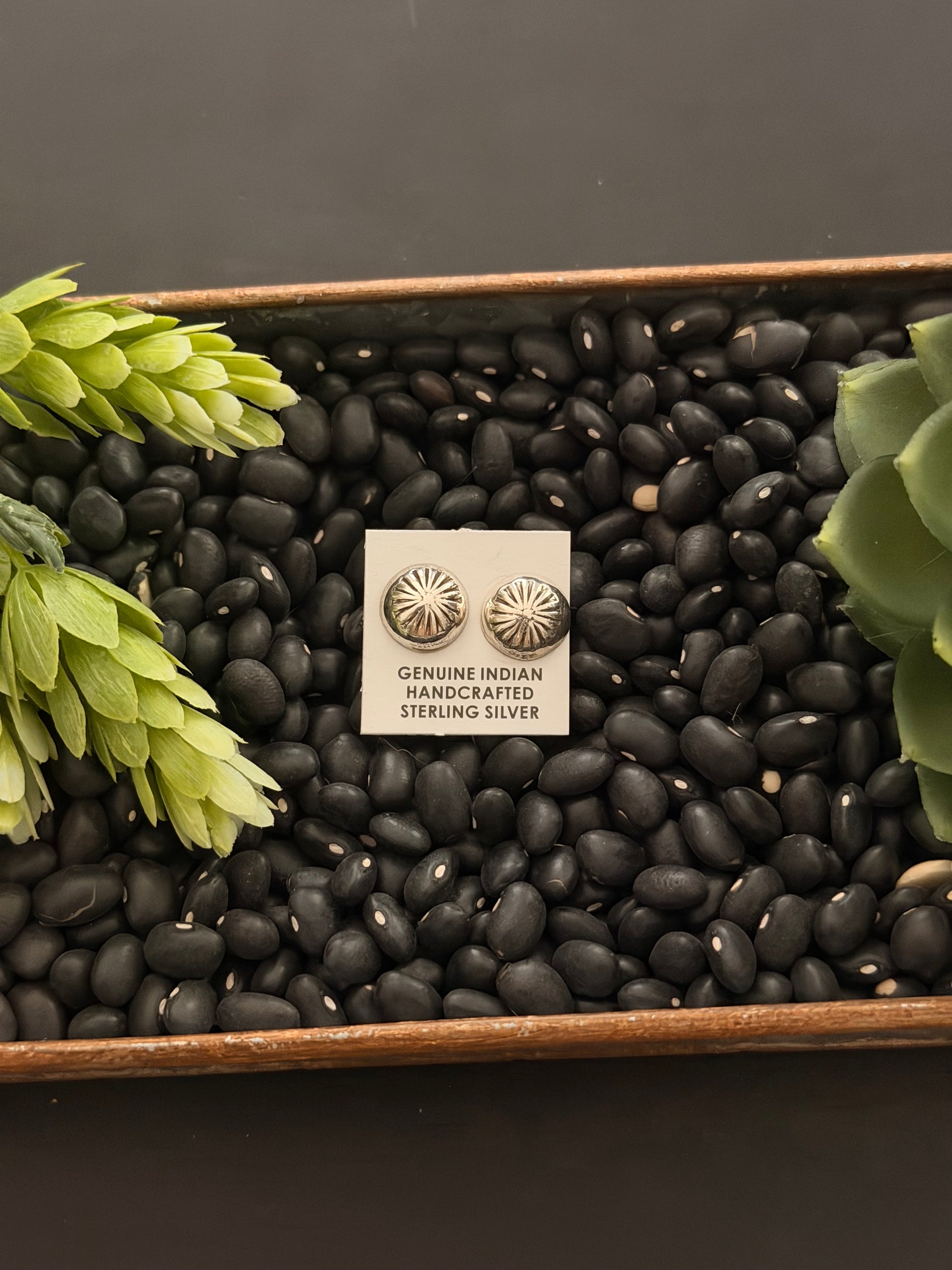 Navajo Made Sterling Silver Post Earrings