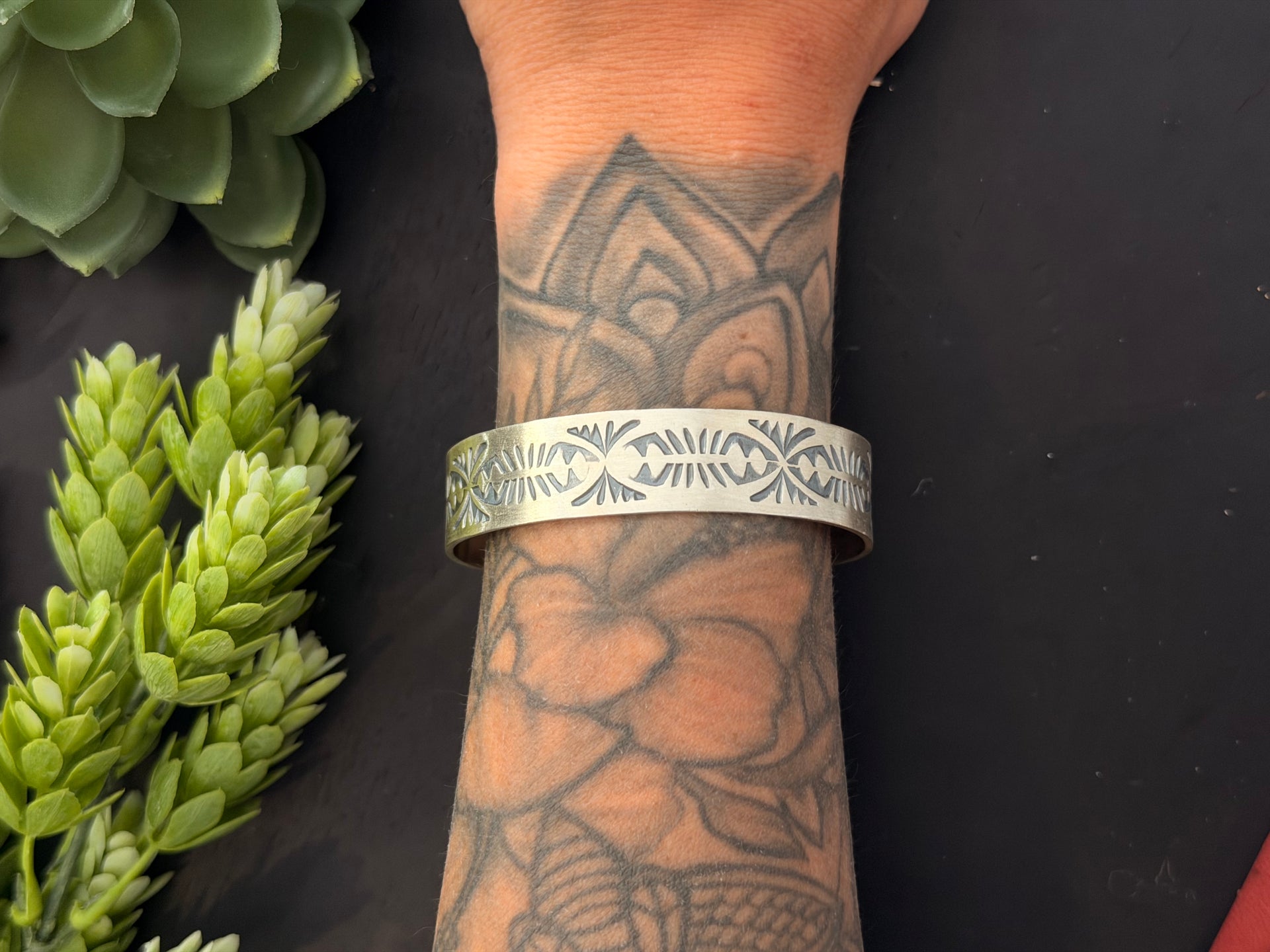 Navajo Made Sterling Silver Cuff Bracelet