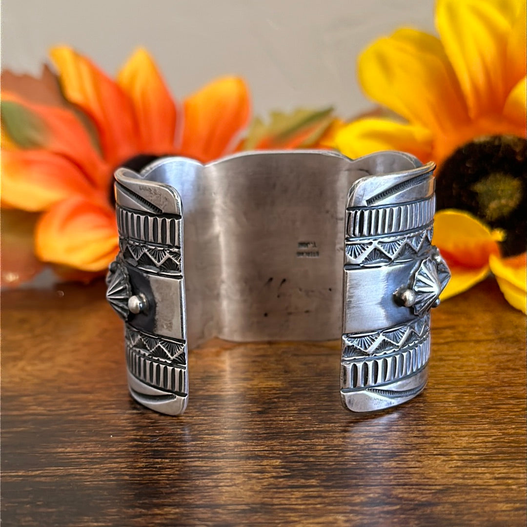 Navajo Made Sterling Silver Cuff Bracelet