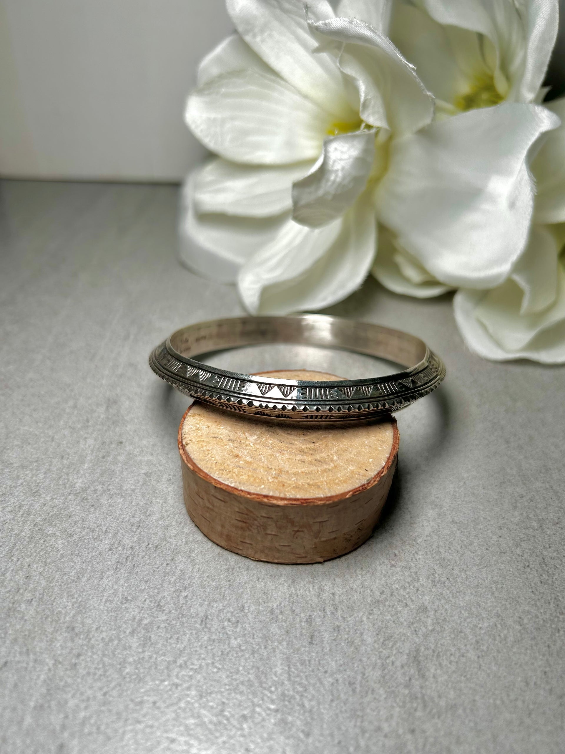 Wiblie Secalero Sterling Silver Bangle Bracelet.