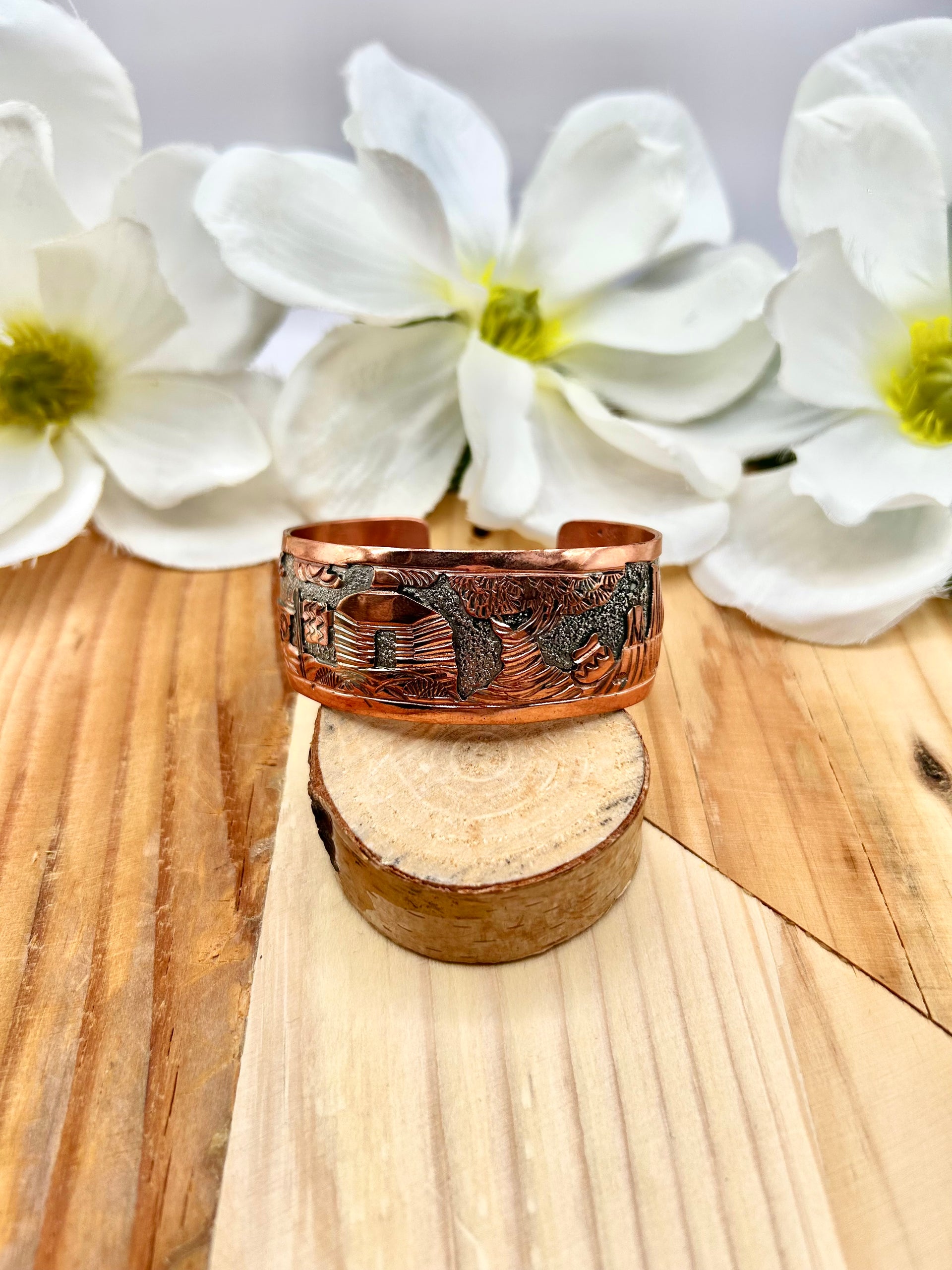 Elaine Becenti Copper Cuff Bracelet