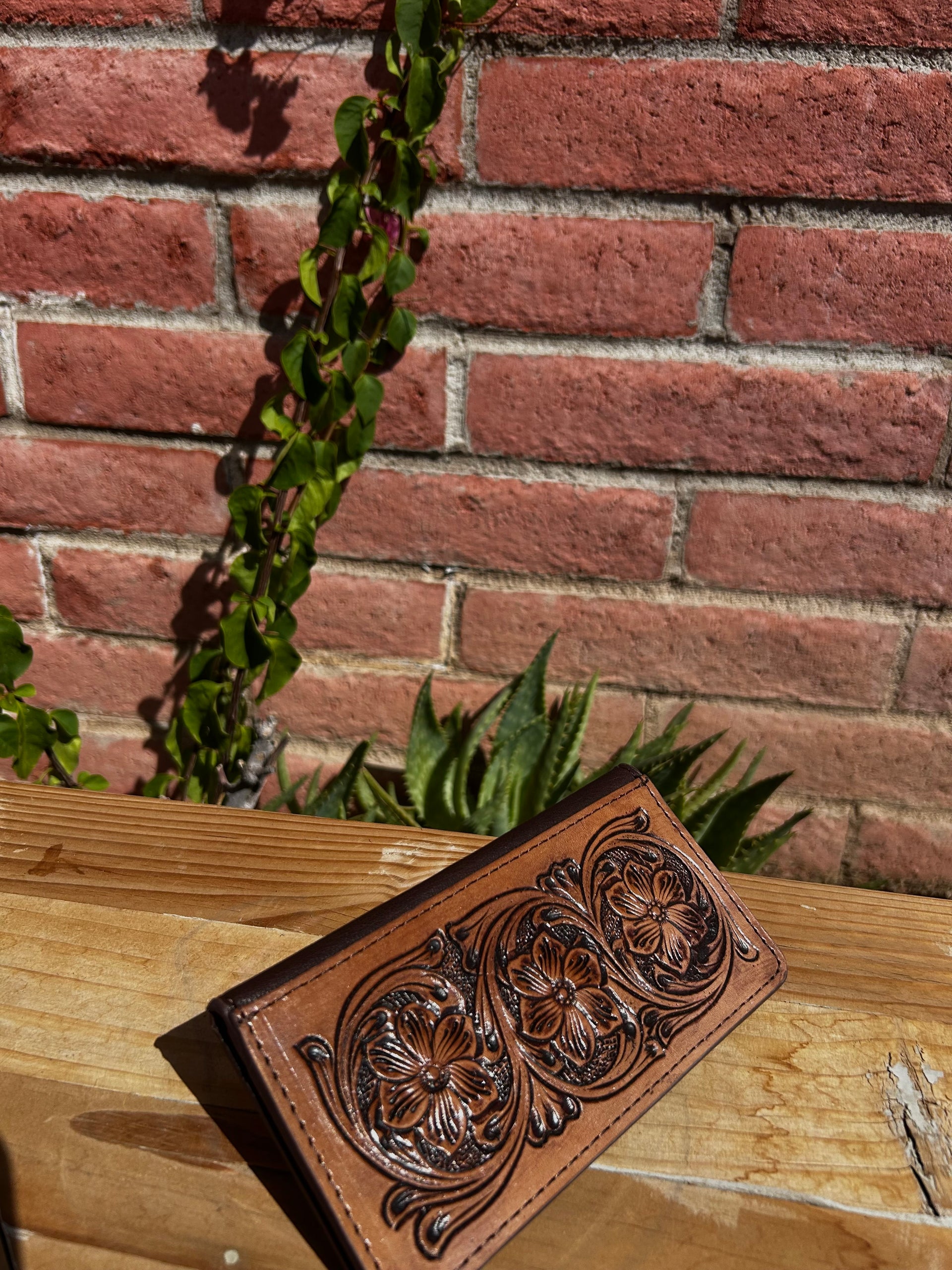 Genuine Tooled Leather Wallet