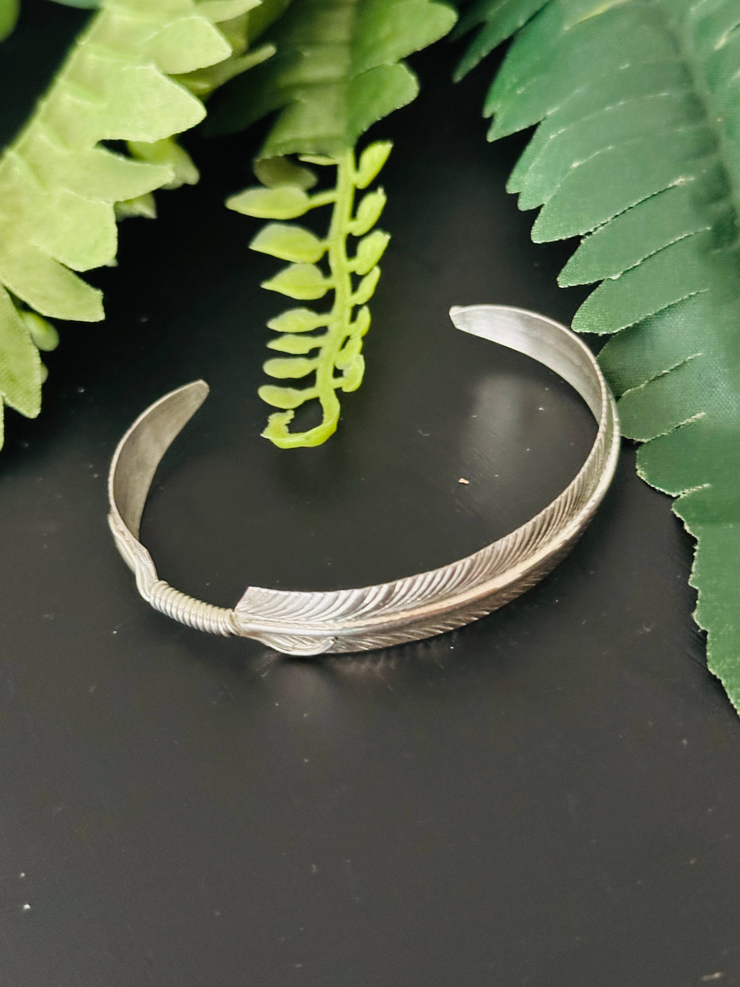 Navajo Made Sterling Silver Cuff Bracelet