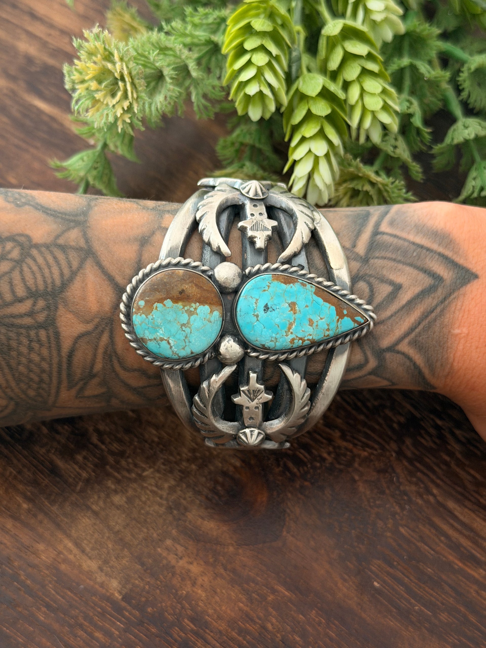 Chimney Butte Mine 8 Turquoise & Sterling Silver Cuff Bracelet