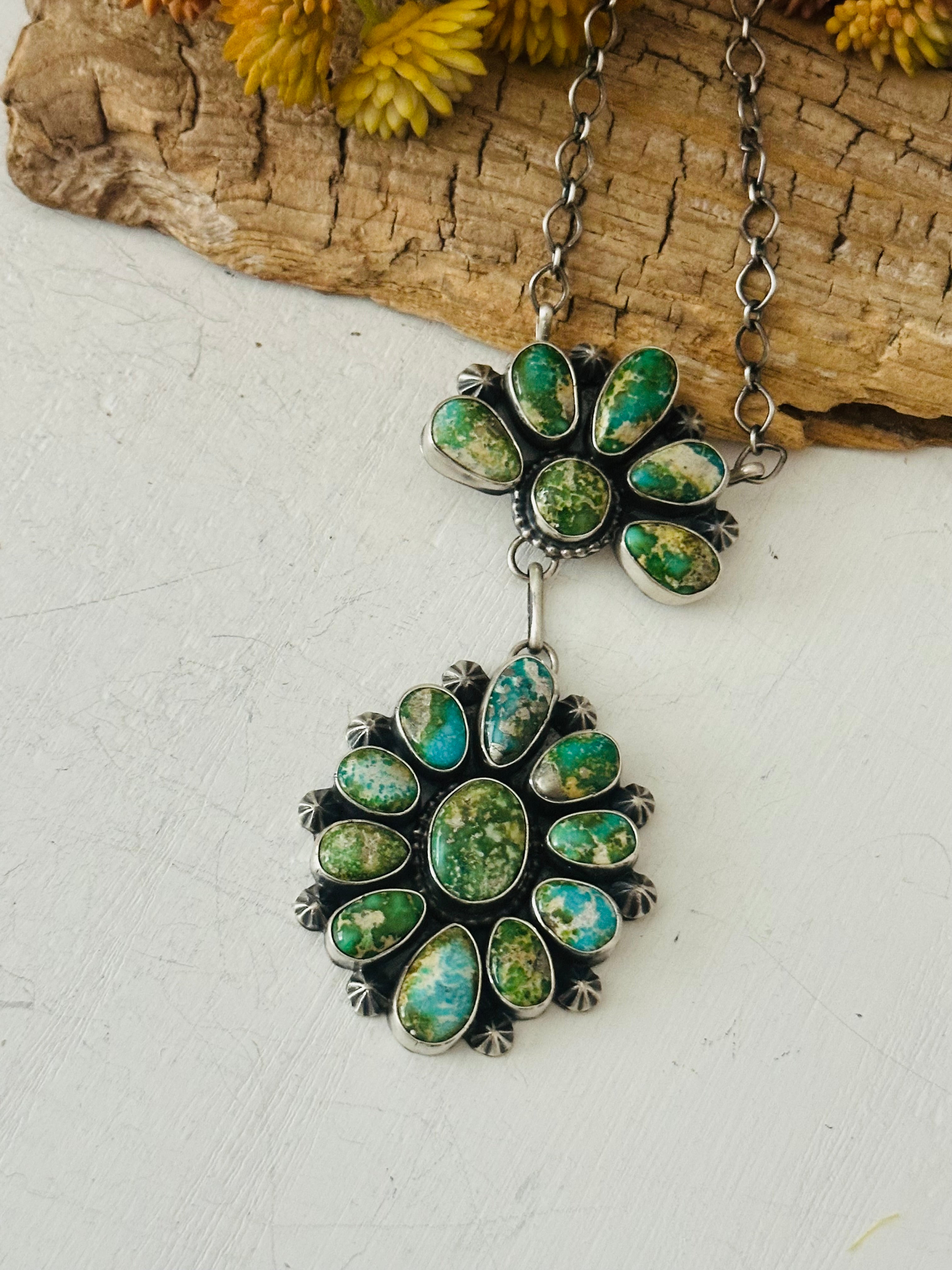 Lorenzo Juan Sonoran Mountain Turquoise & Sterling Silver Necklace