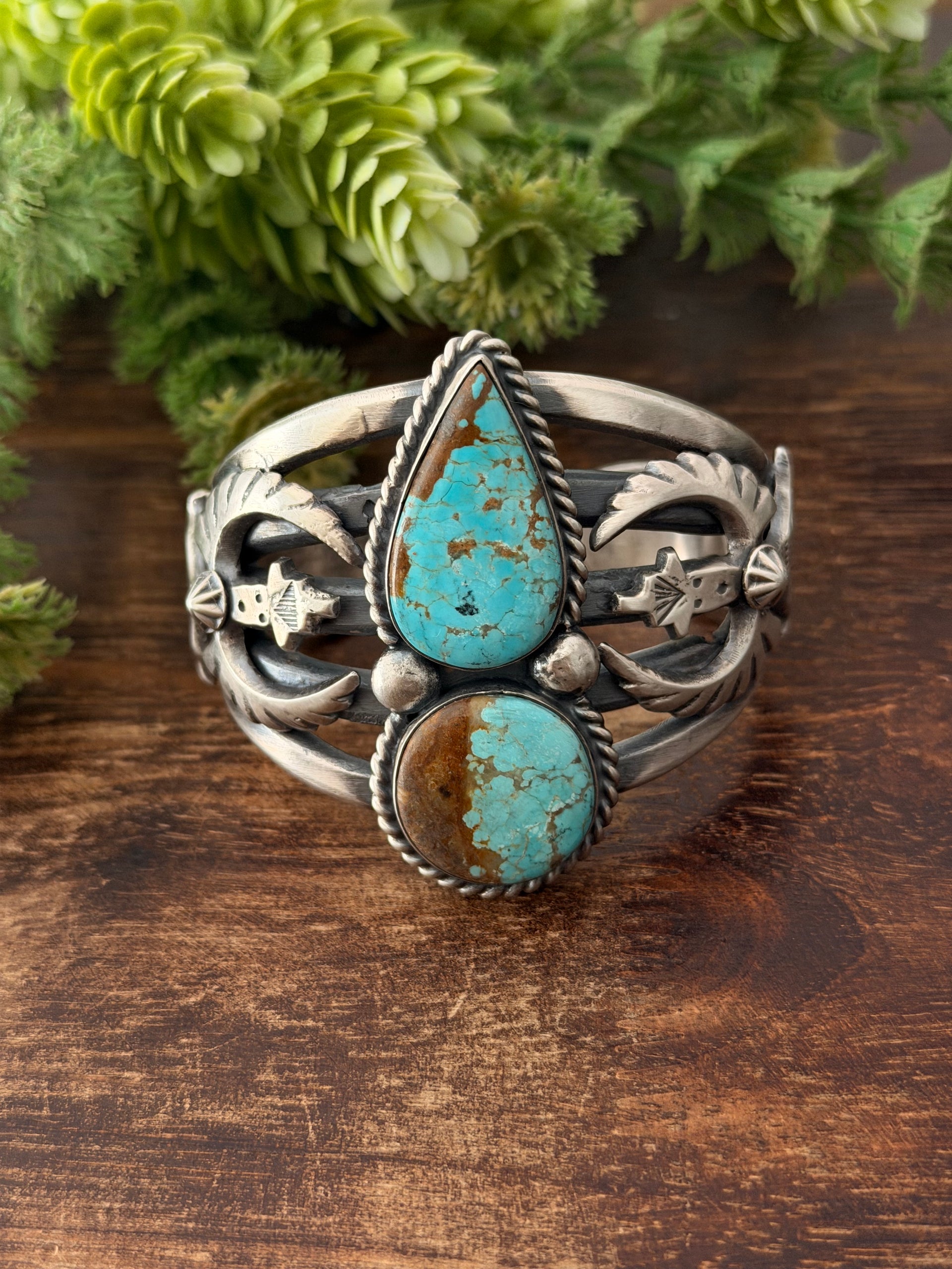 Chimney Butte Mine 8 Turquoise & Sterling Silver Cuff Bracelet