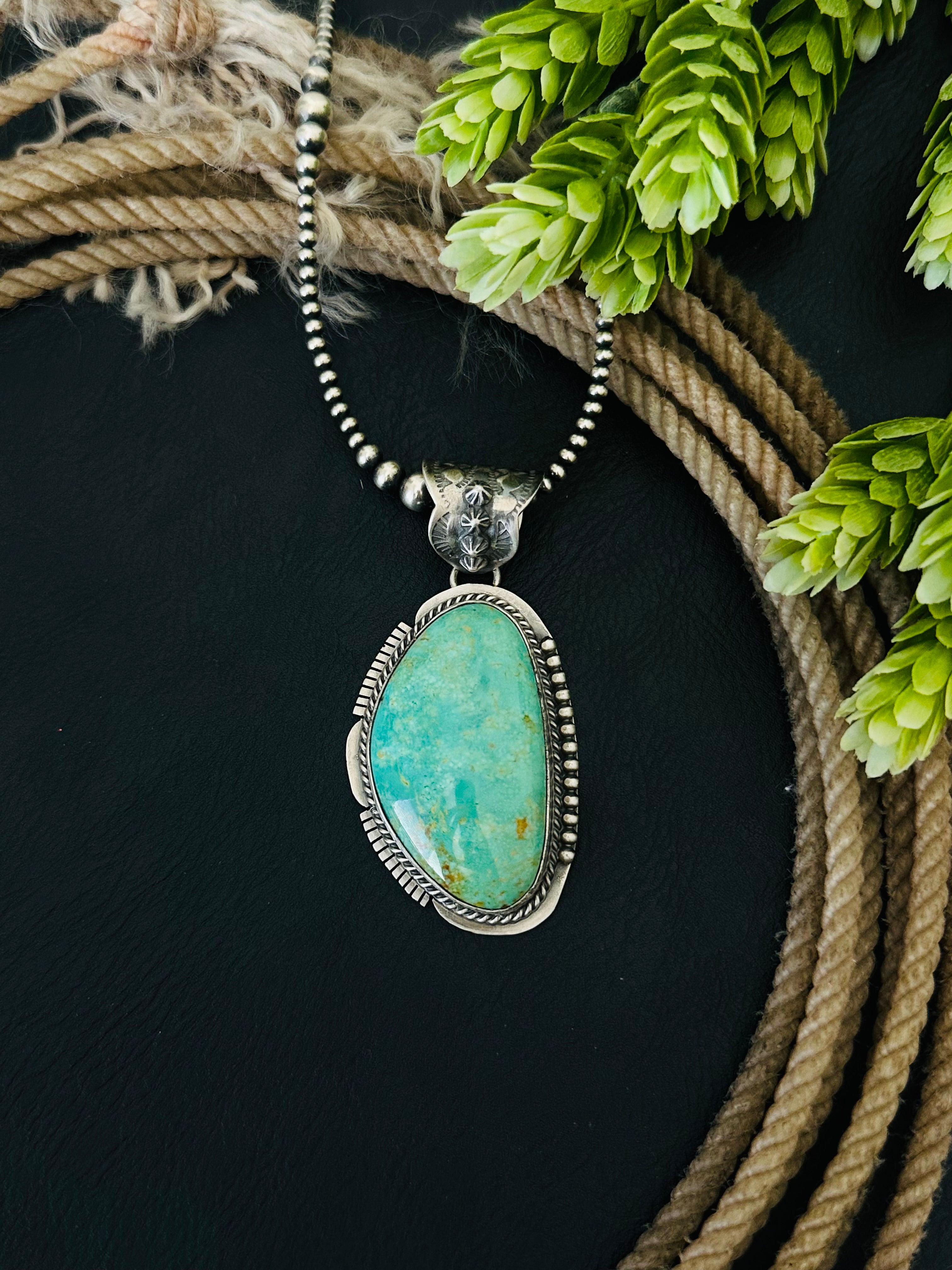 Jimmy Nelson Royston Turquoise & Sterling Silver Pendant