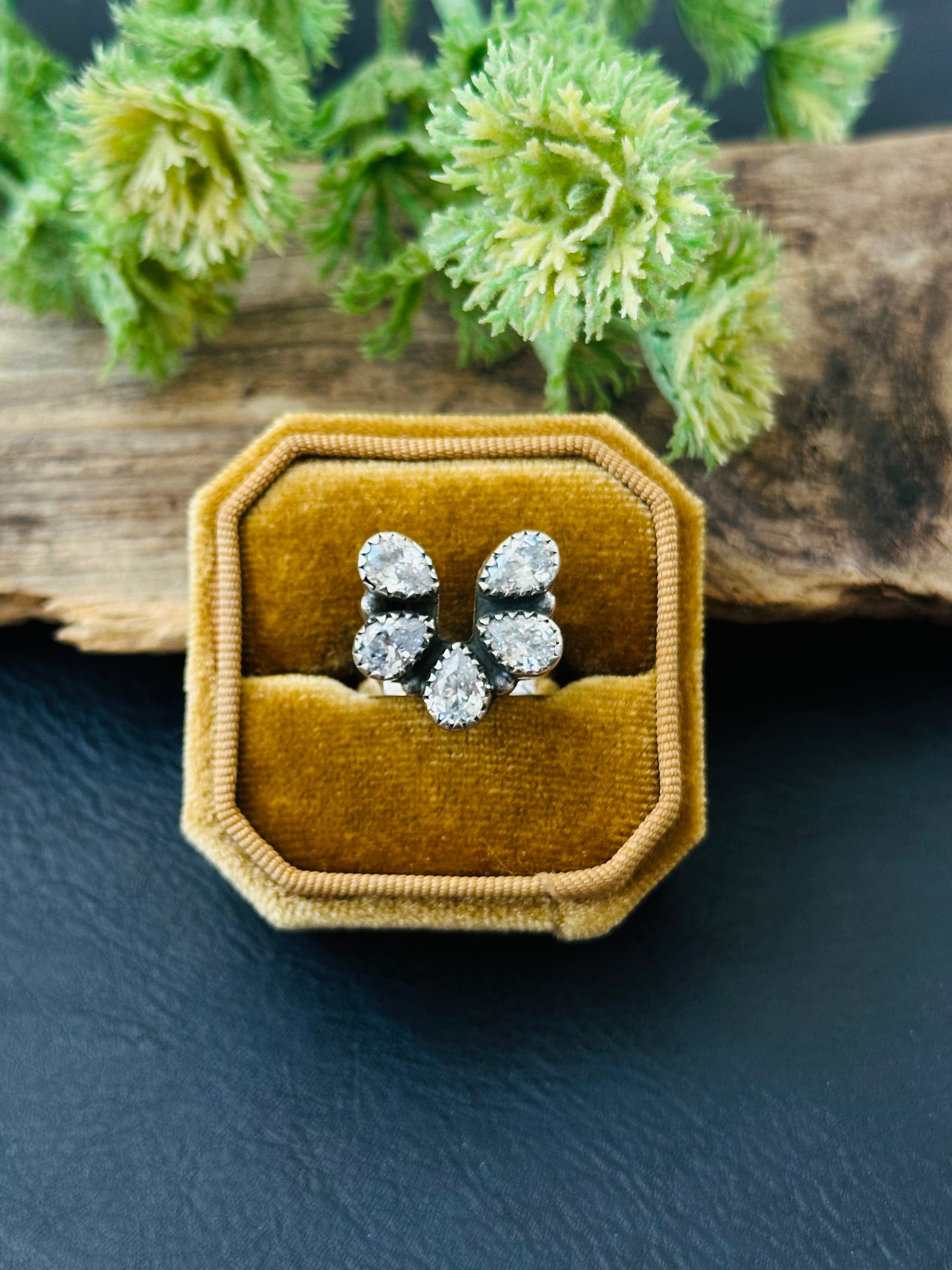 TTD “LUCKY” Cubic Zirconia & Sterling Silver Naja Ring
