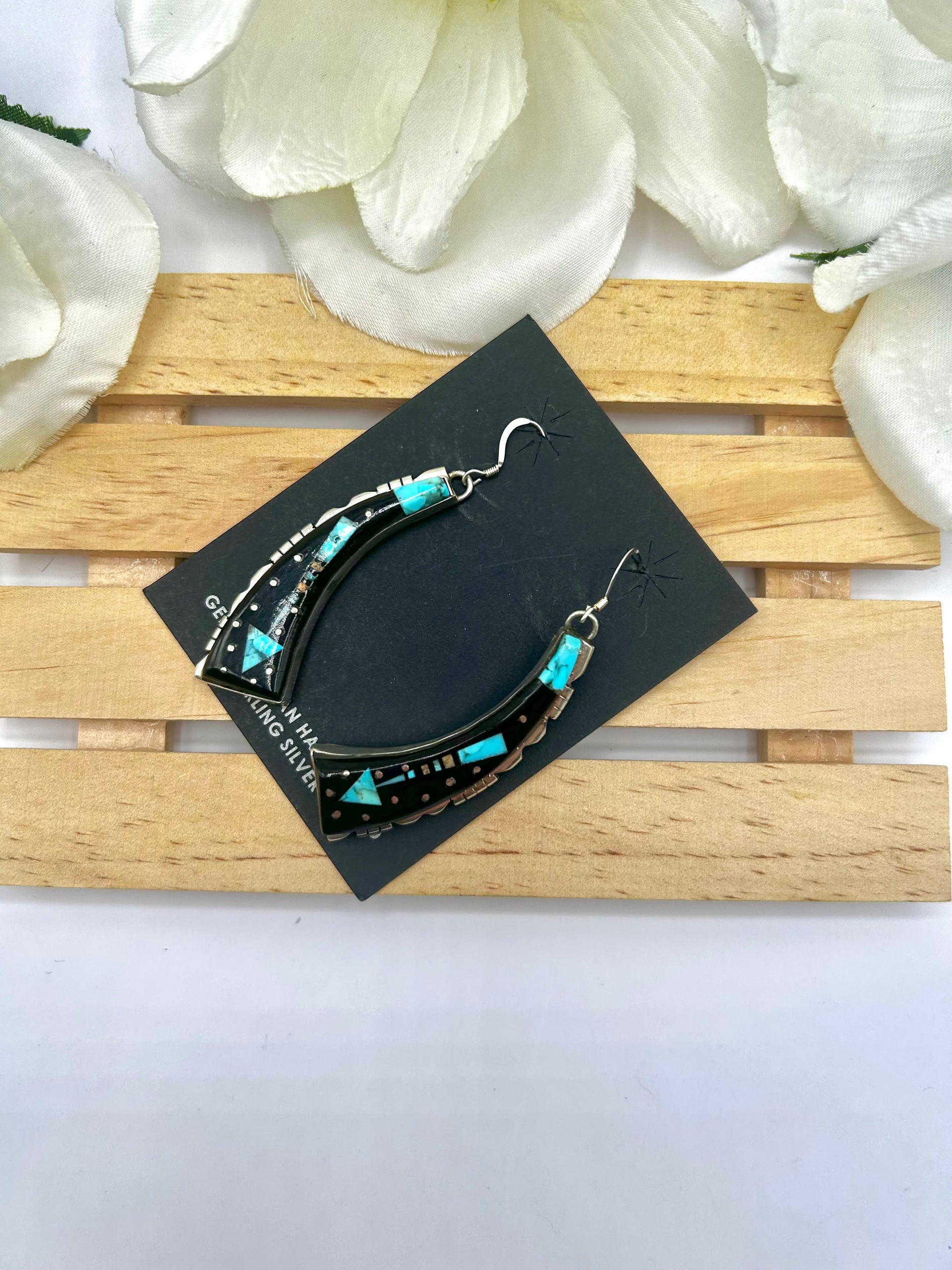 Ray Jack Multi Stone & Sterling Silver Hook Earrings