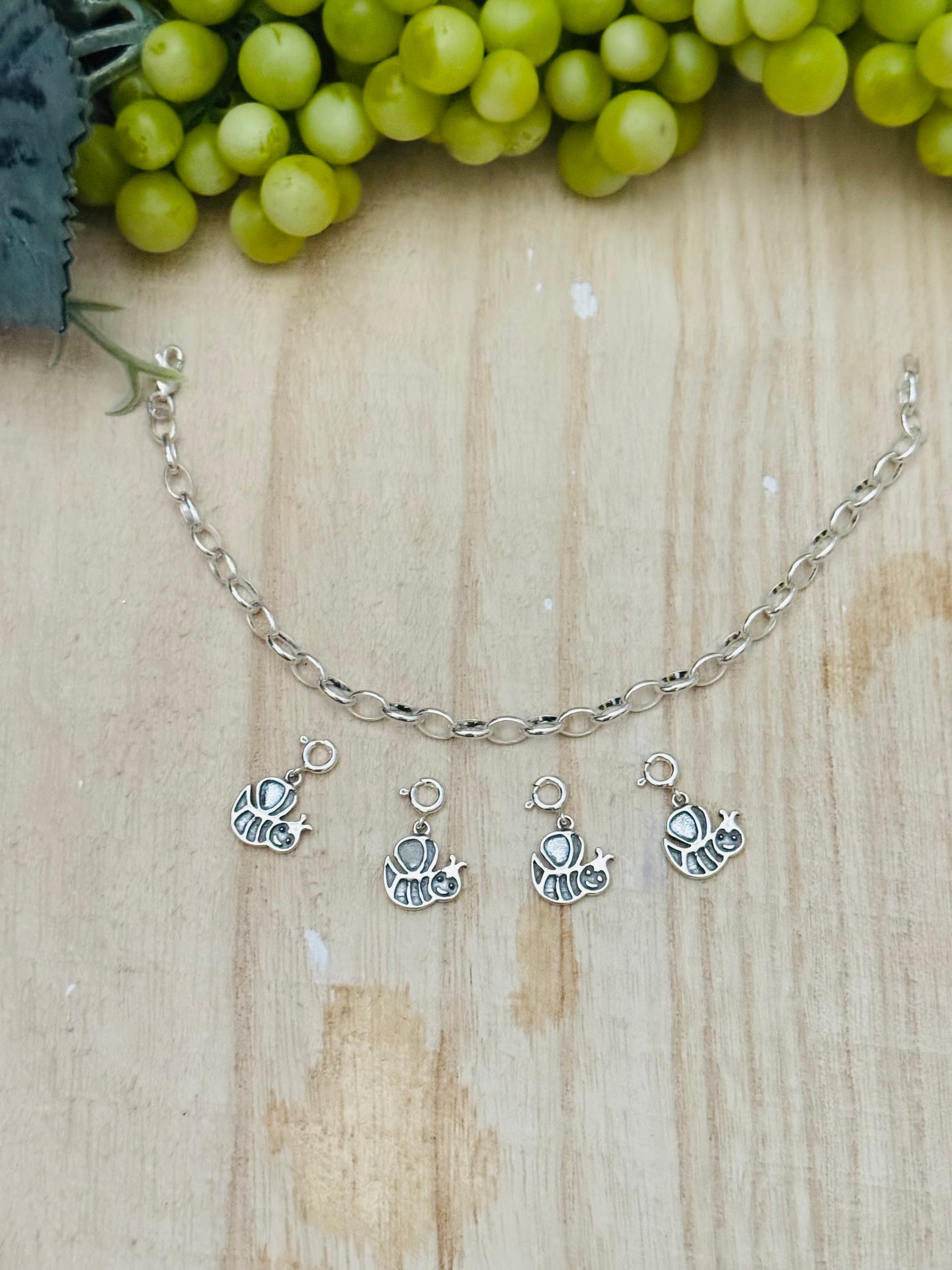 Navajo Made Sterling Silver Bee Cast Charms