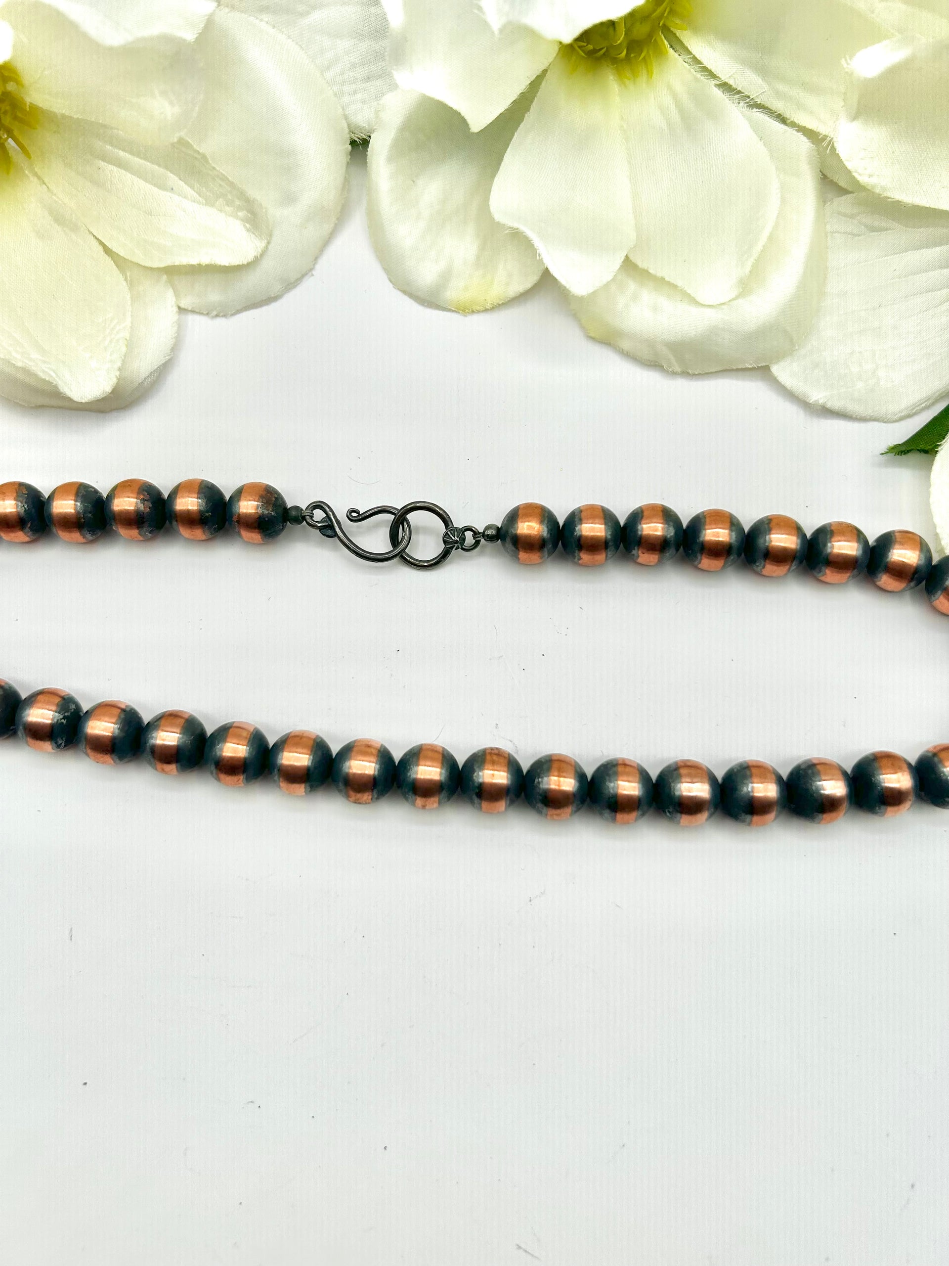 Navajo Made Strung 12 MM Copper Necklace