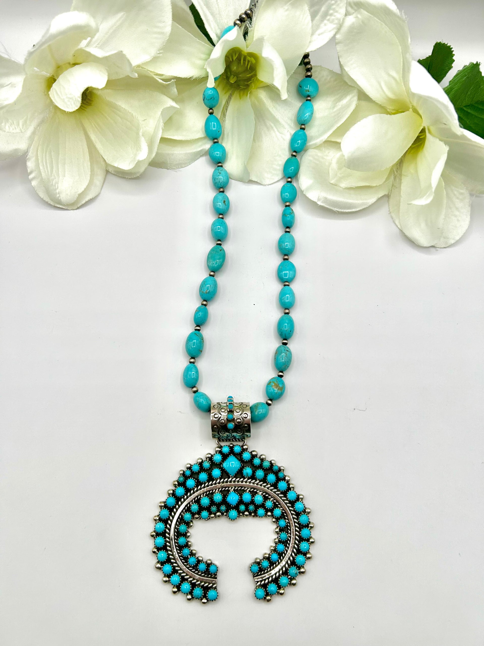 Tina Jones Kingman Turquoise & Sterling Silver Necklace