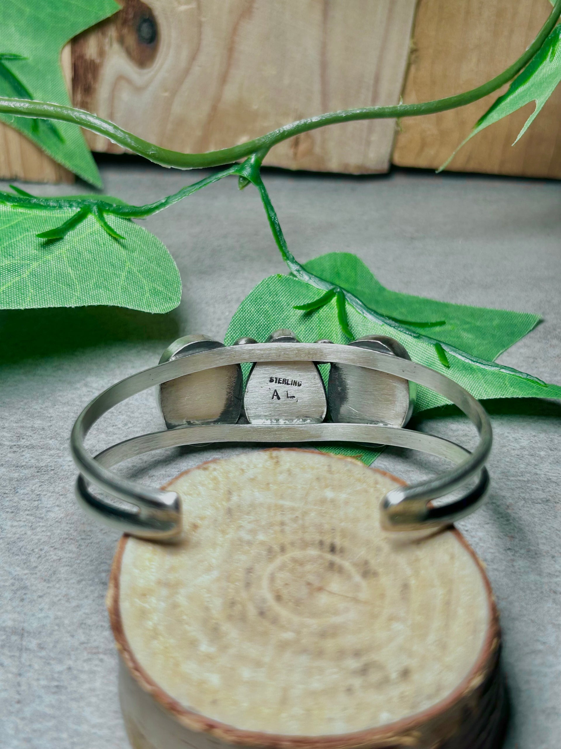 Augustine Largo Cotton Dahlia & Sterling Silver Cuff Bracelet