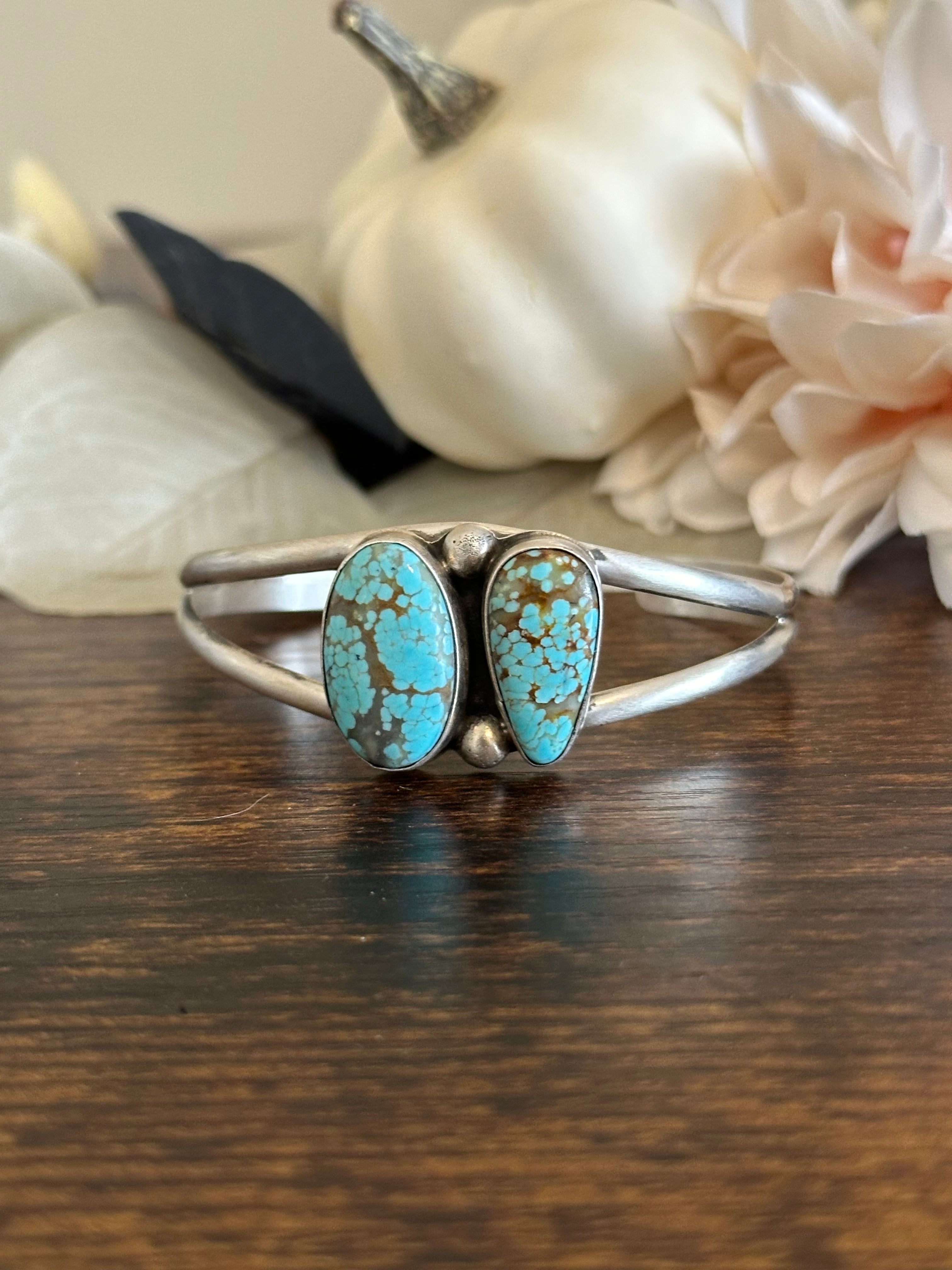 Augustine Largo Kingman Turquoise & Sterling Silver Cuff Bracelet