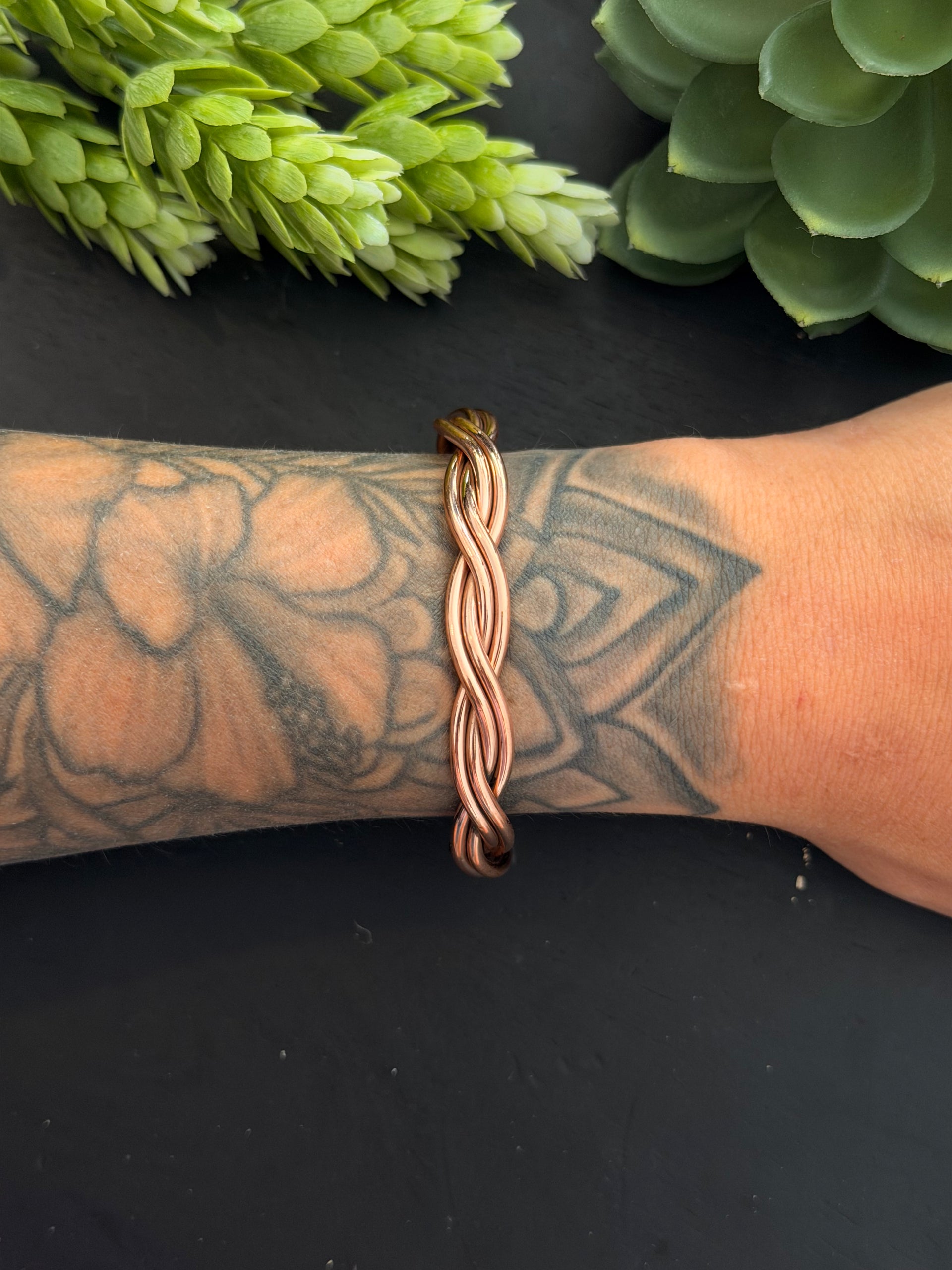 Navajo Made Copper Cuff Bracelet