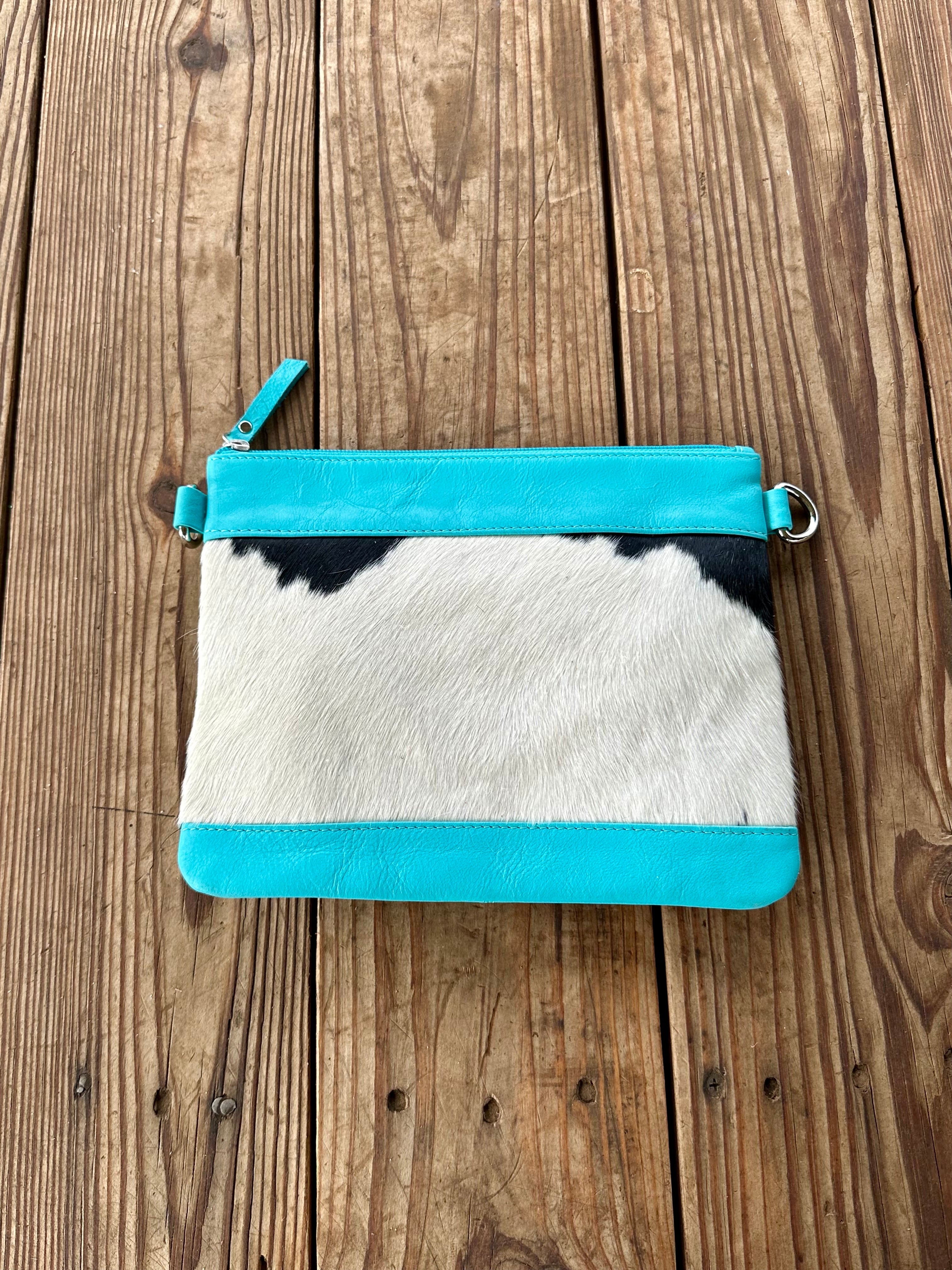 Genuine Leather Cowhide Cross Body Purse