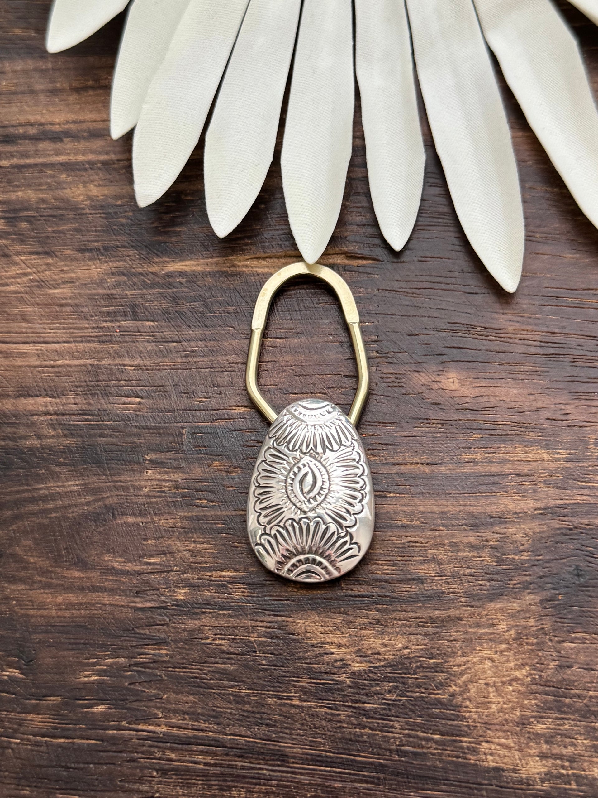 Navajo Made Sterling Silver Key Chain