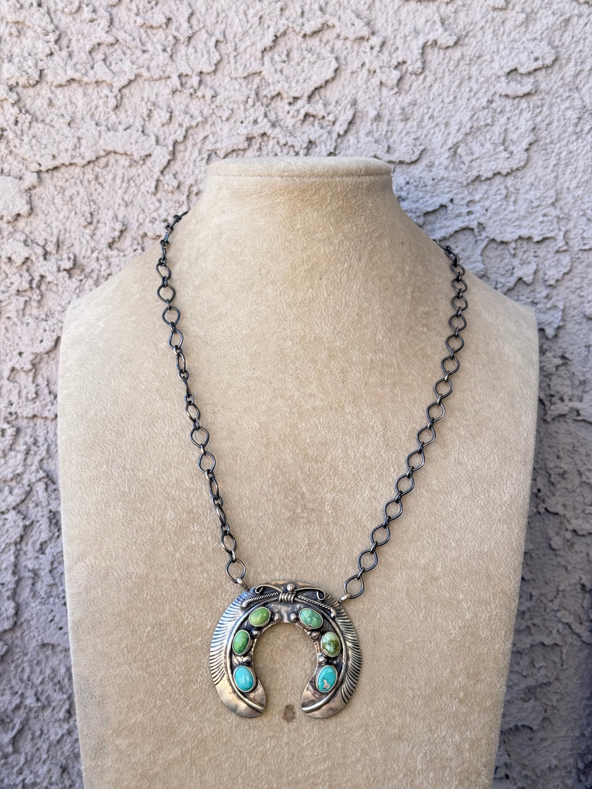 Kobe Martinez Sonoran Mountain Turquoise & Sterling Silver Necklace