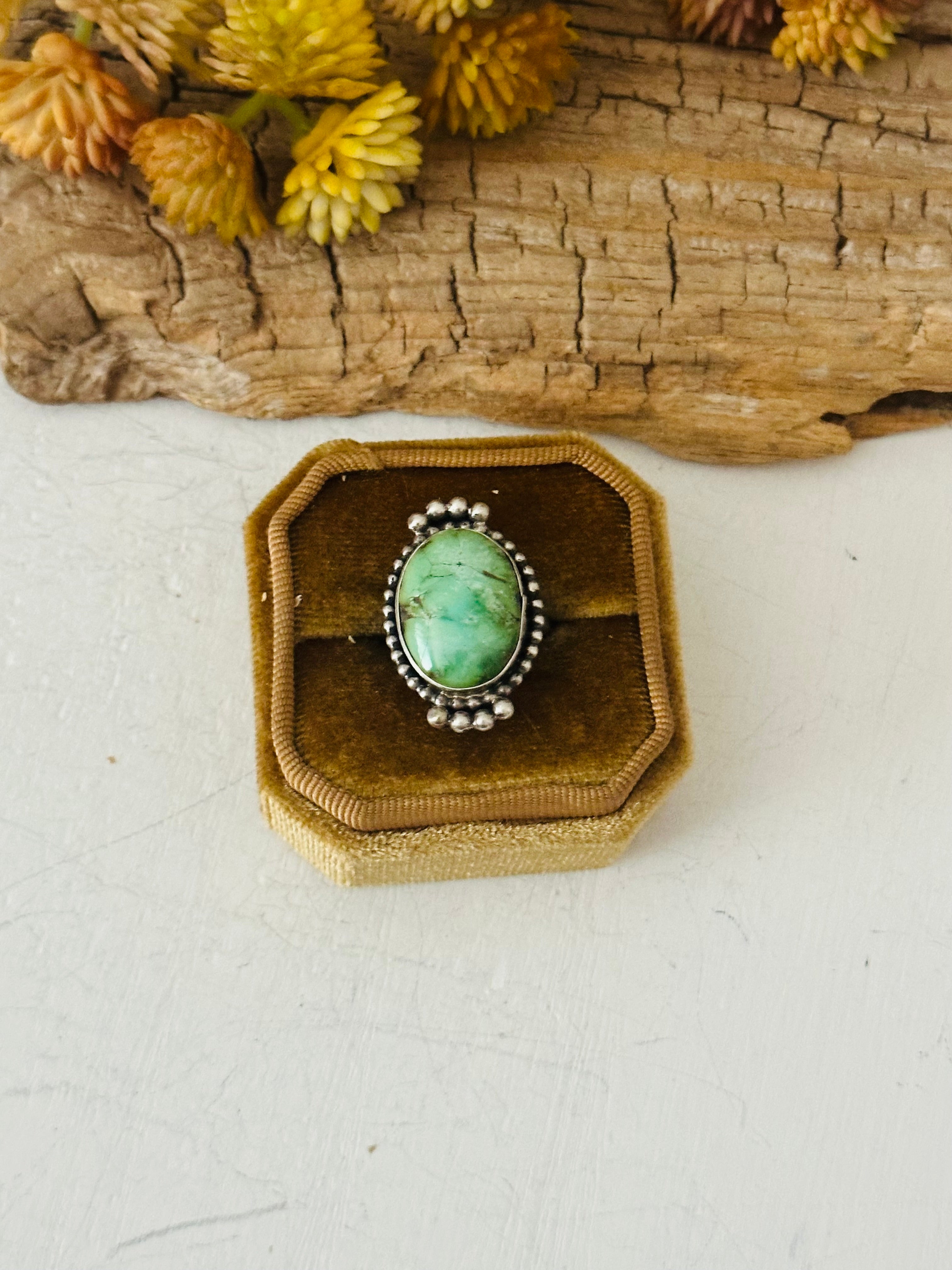 Navajo Made Turquoise & Sterling Silver Ring