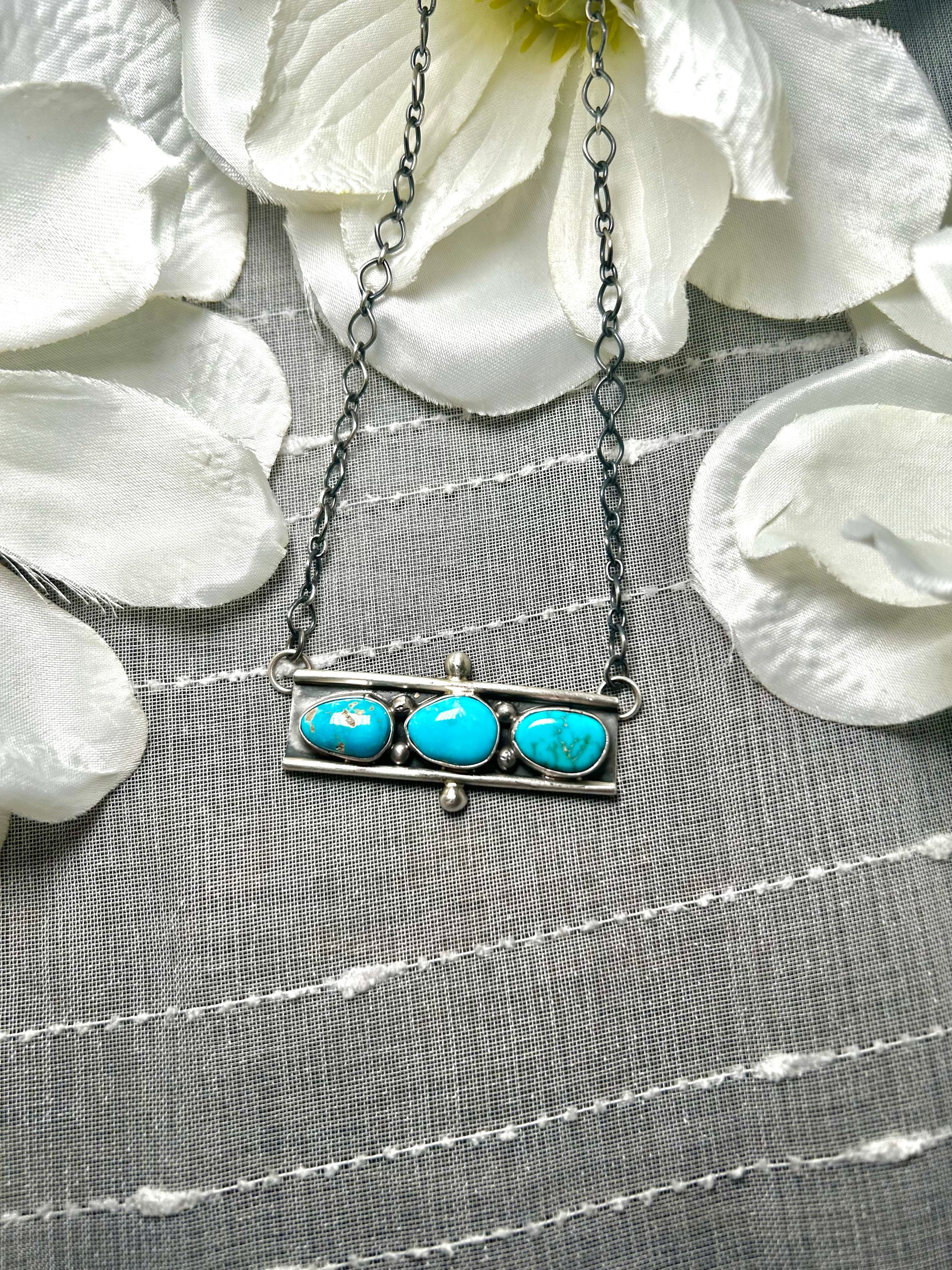Jameson Garcia Kingman Turquoise & Sterling Silver Necklace