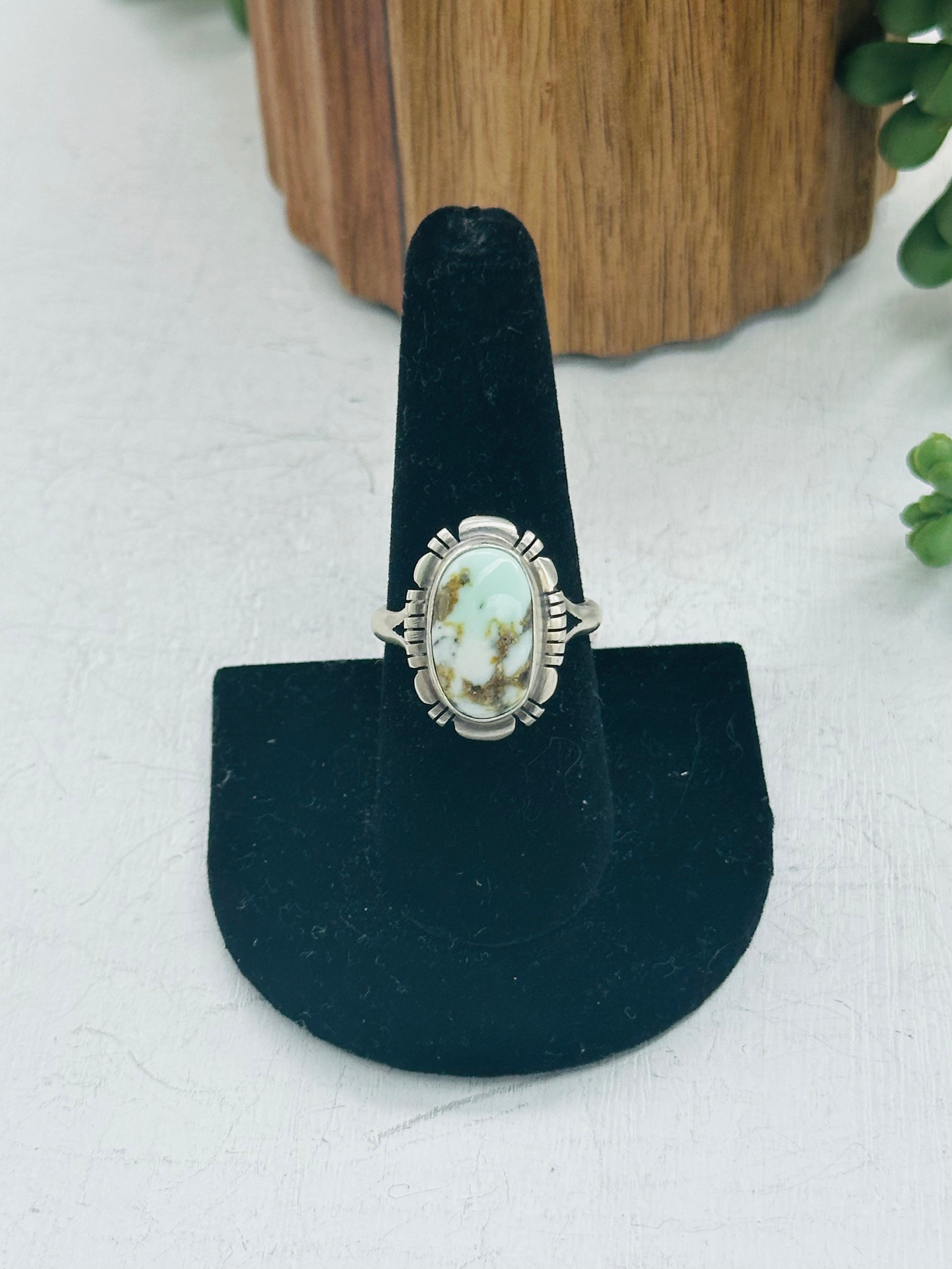 Jerold Francisco Palomino Variscite & Sterling Silver Rings