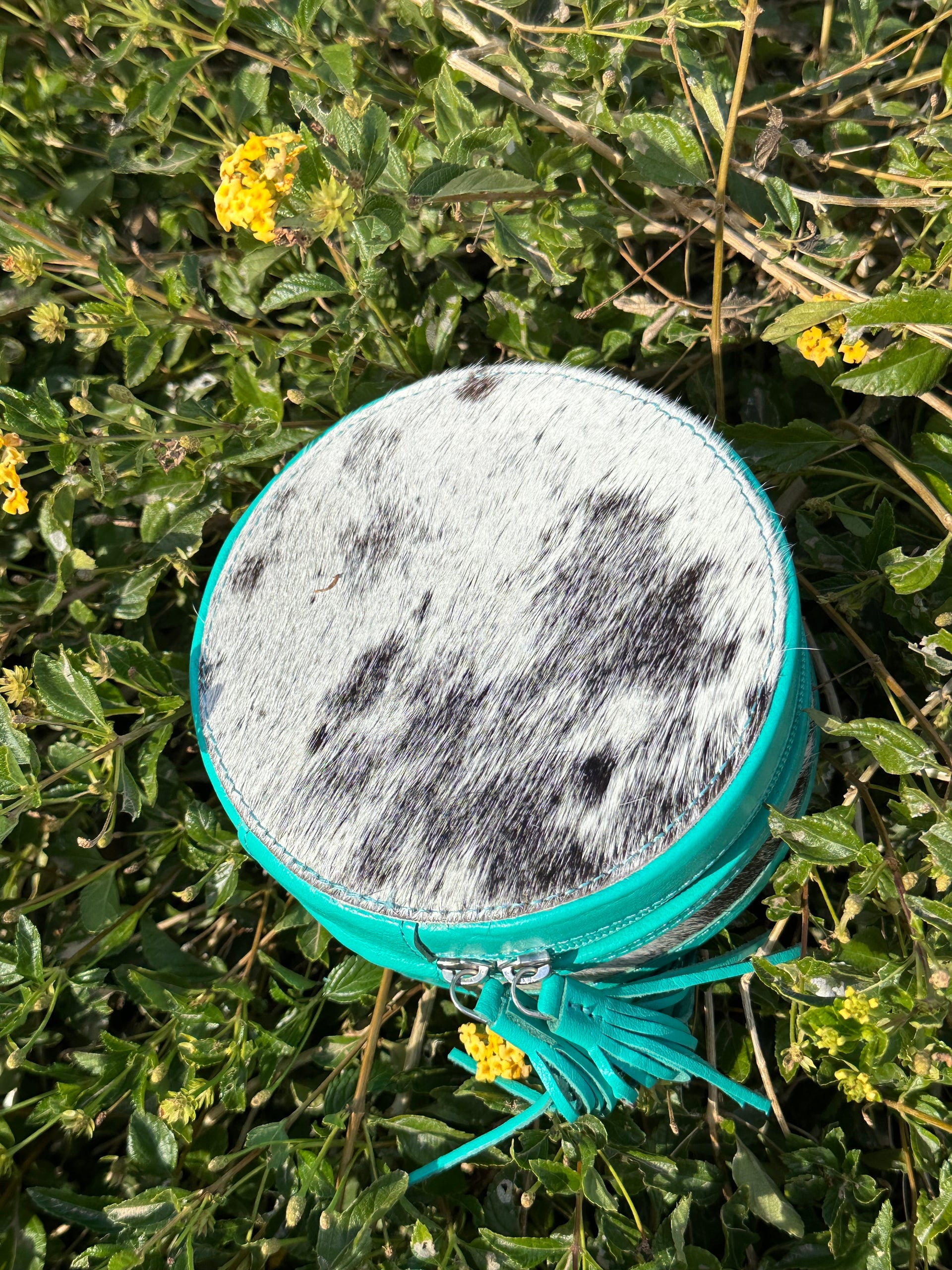 Genuine Leather Cowhide Jewelry Box