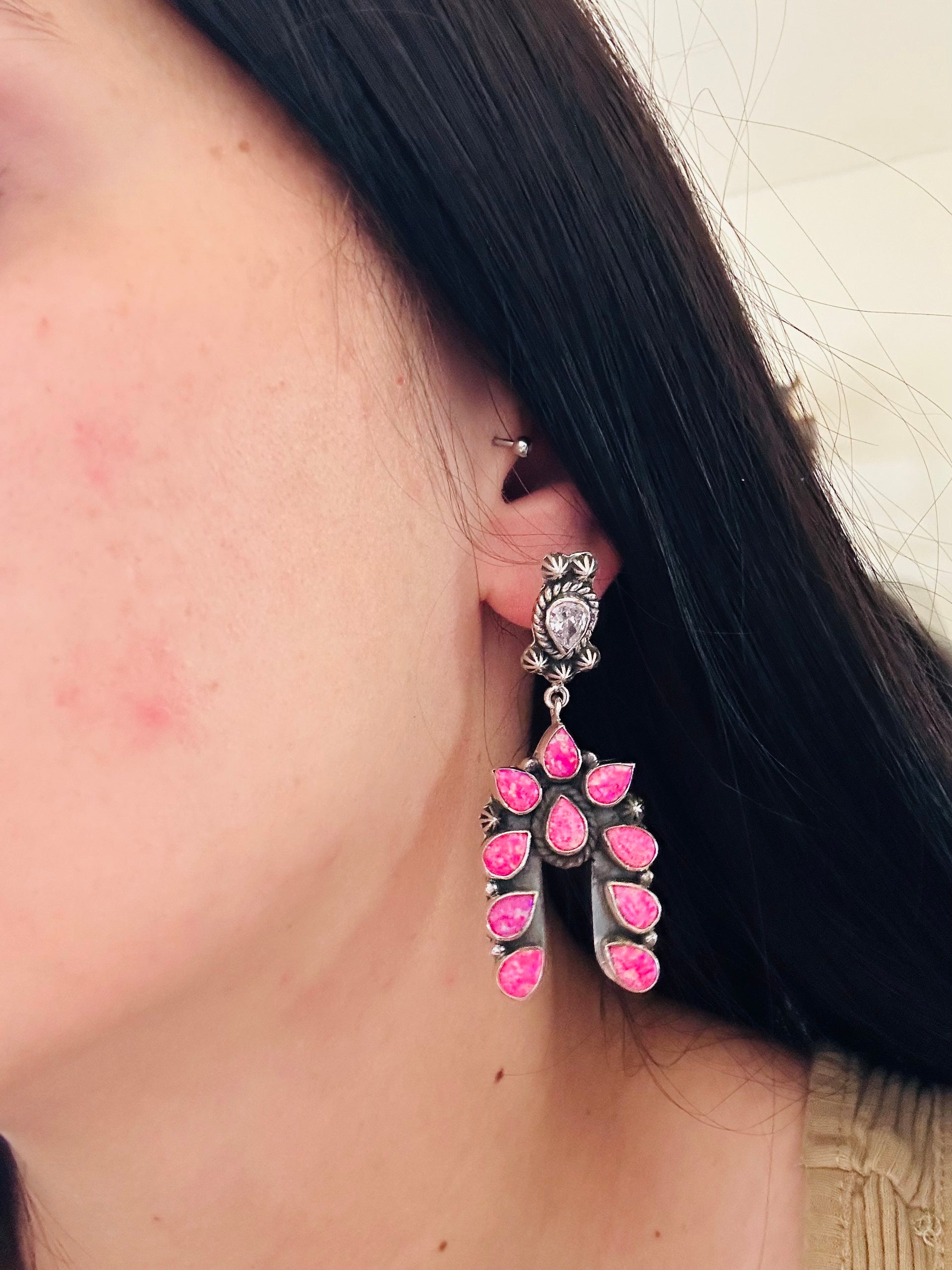 TTD “The Storm” Multi Stone & Sterling Silver Earrings