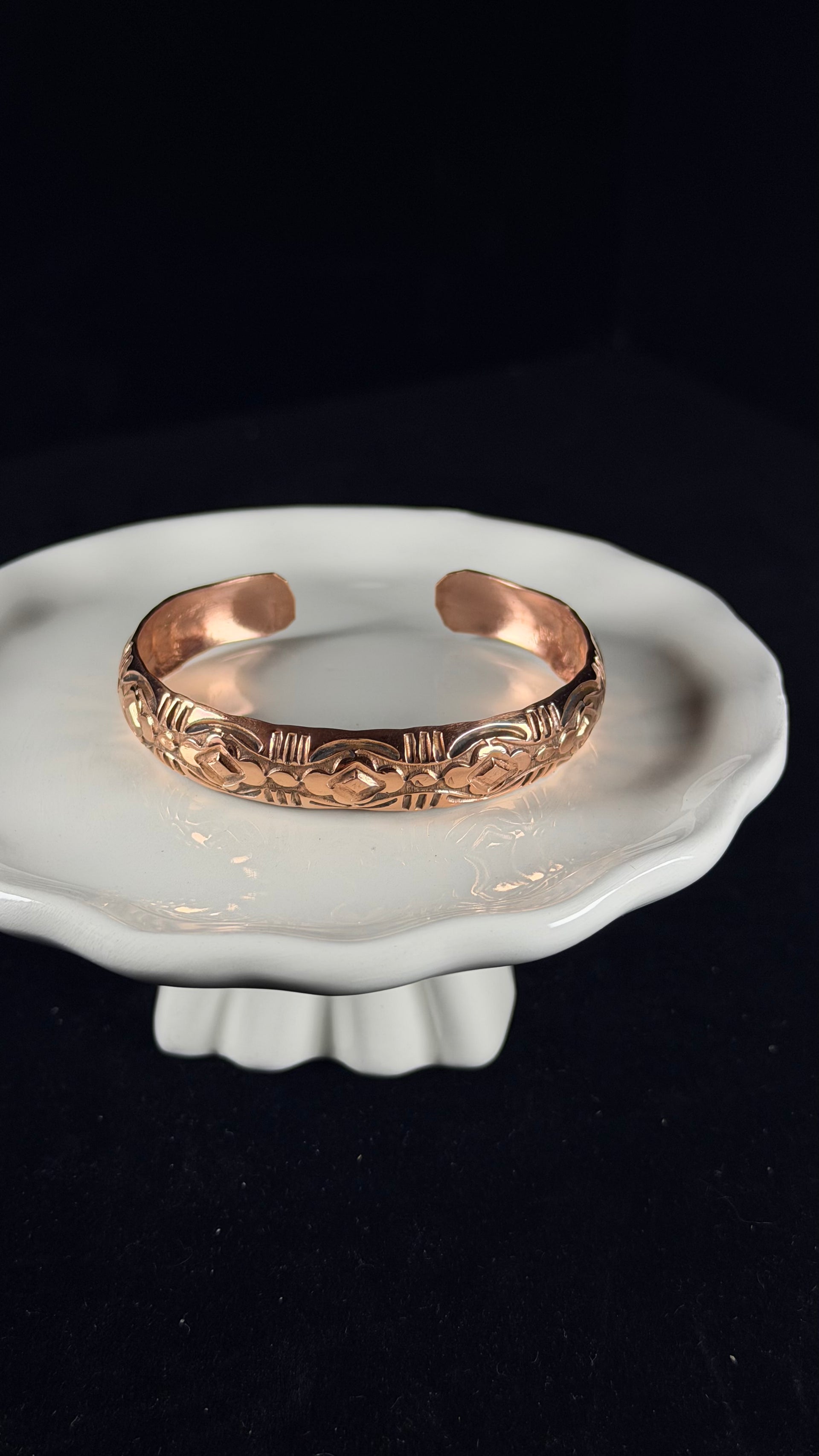 Navajo Made Copper Cuff Bracelet