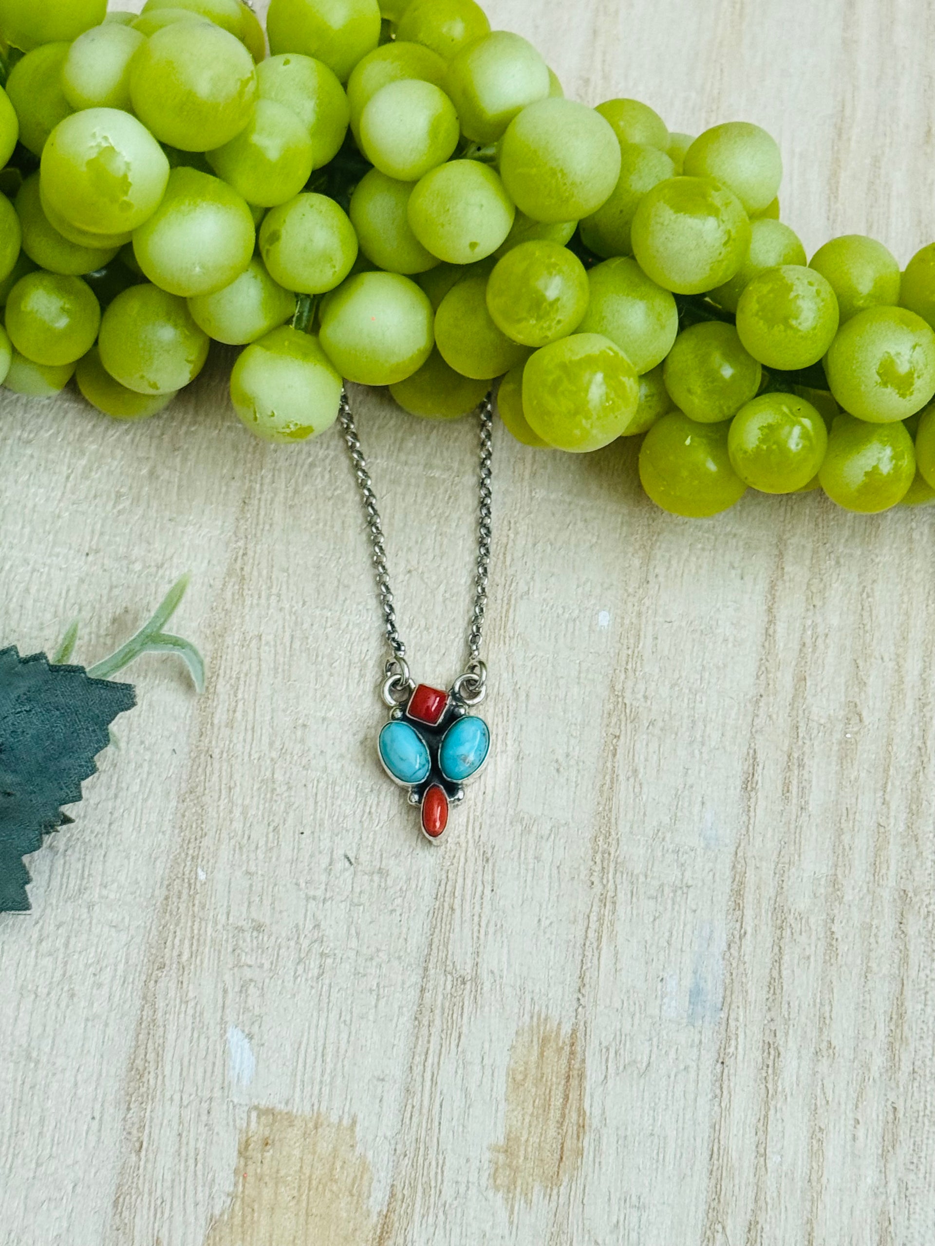 Southwest Made Multi Stone & Sterling Silver Necklace