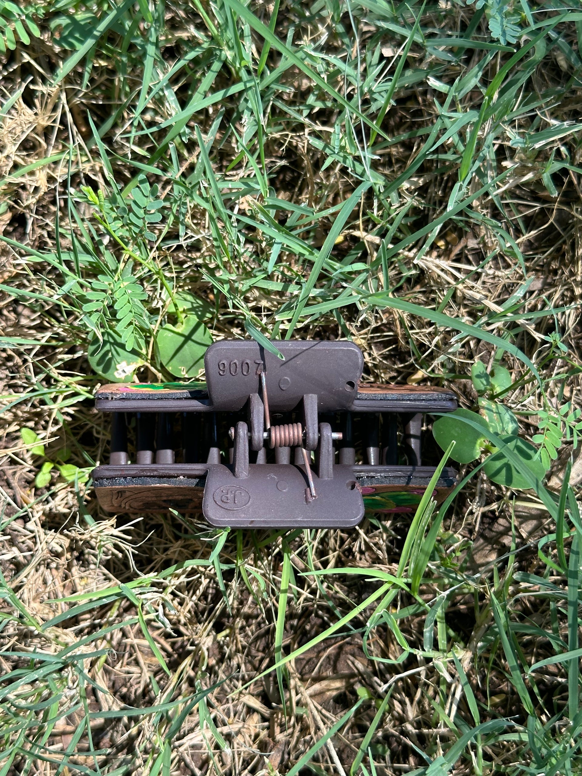 Genuine Tooled Leather Hair Clip