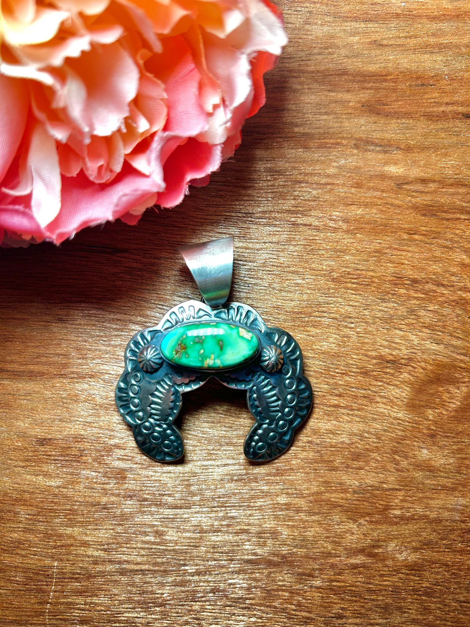 Chimney Butte Sonoran Gold & Sterling Silver Pendant