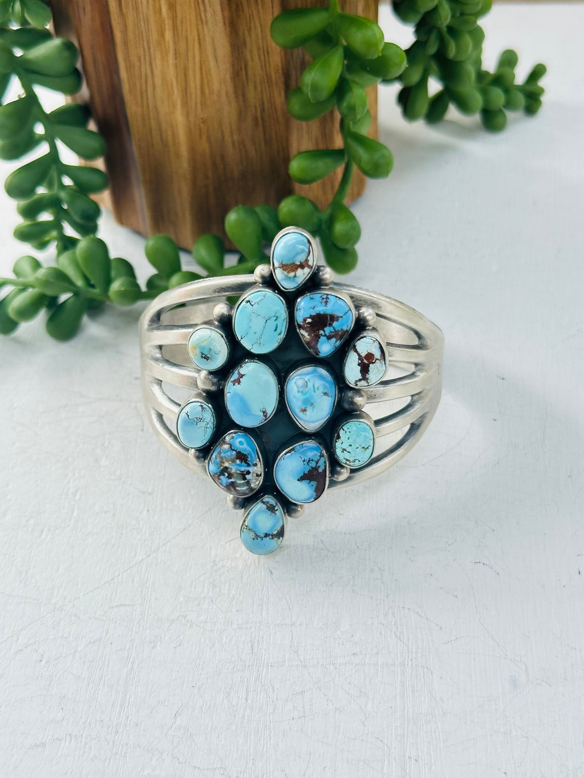 Betta Lee Golden Hill’s Turquoise & Sterling Silver Cuff Bracelet