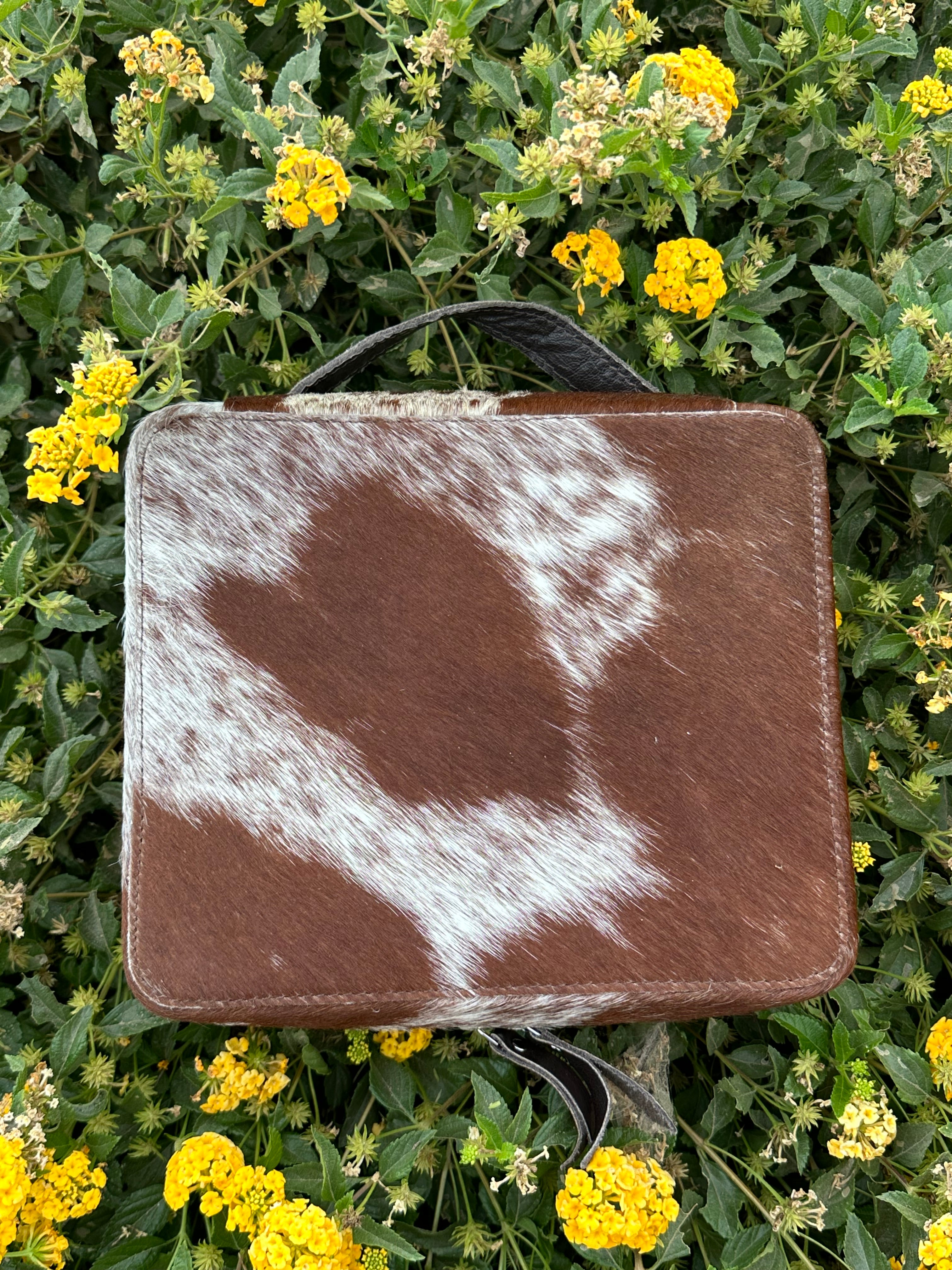 Genuine Leather Cowhide Jewelry Box