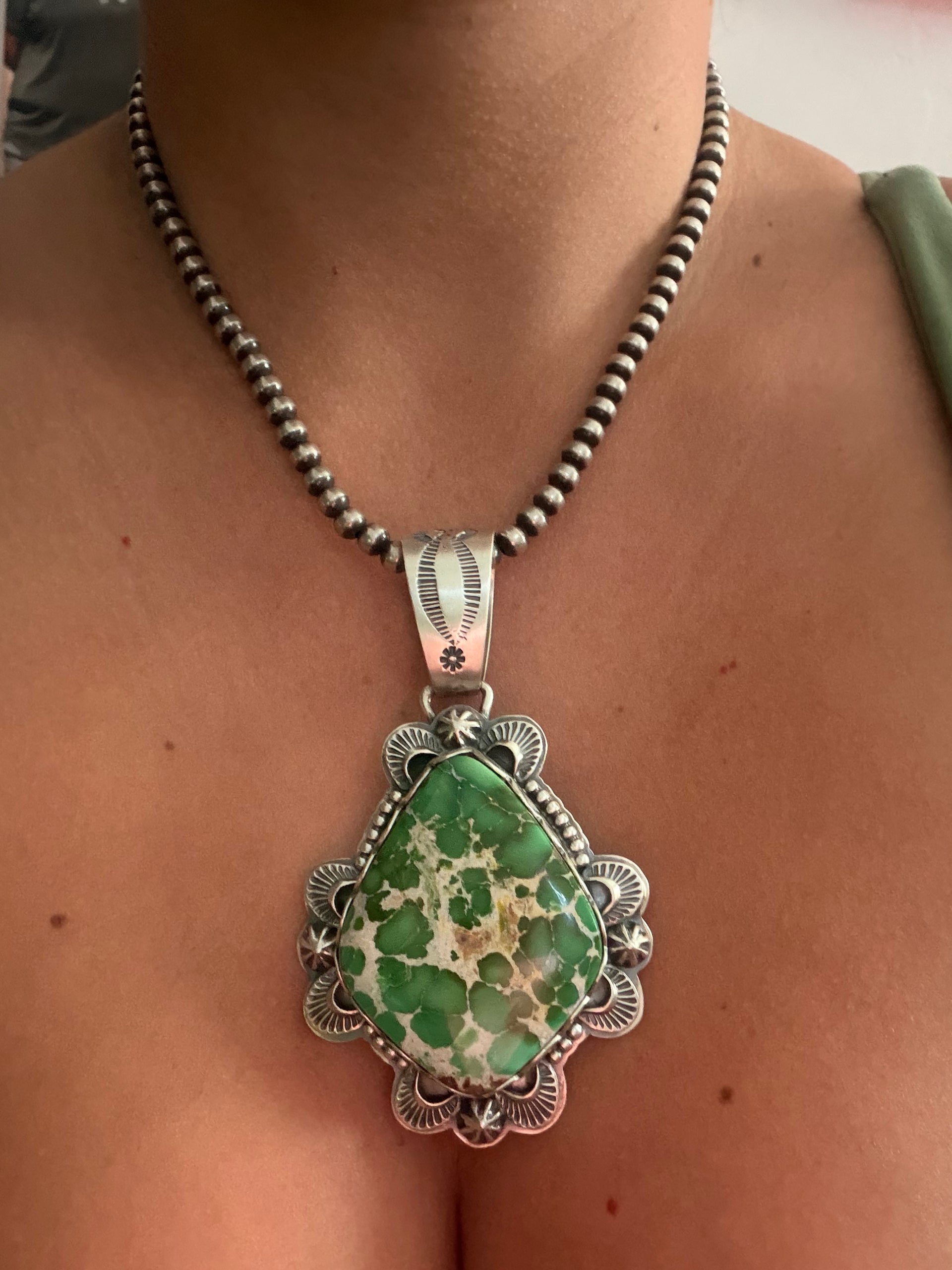 Randy Boyd Sonoran Gold Turquoise & Sterling Silver Pendant