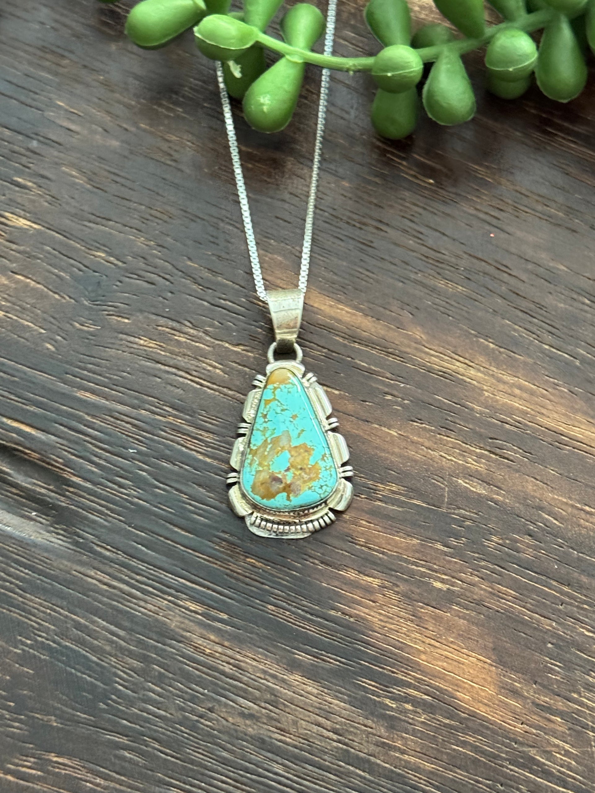 Jerold Francisco Kingman Turquoise & Sterling Silver Necklace