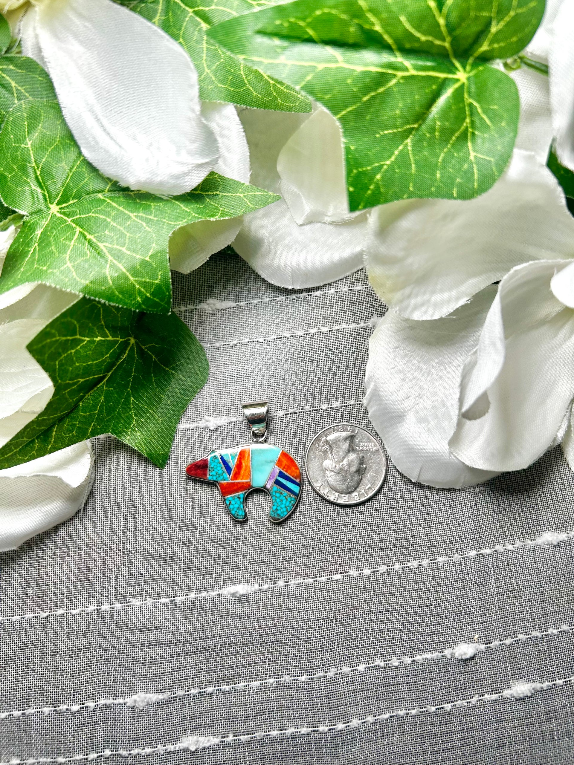 Harley Jake Multi Stone & Sterling Silver Pendant