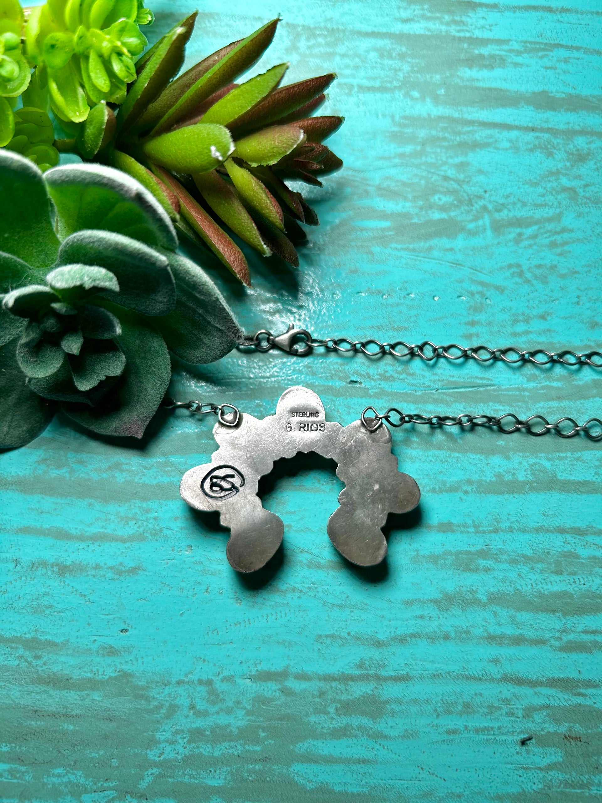 George Rios Sonoran Mountain Turquoise & Sterling Silver Necklace