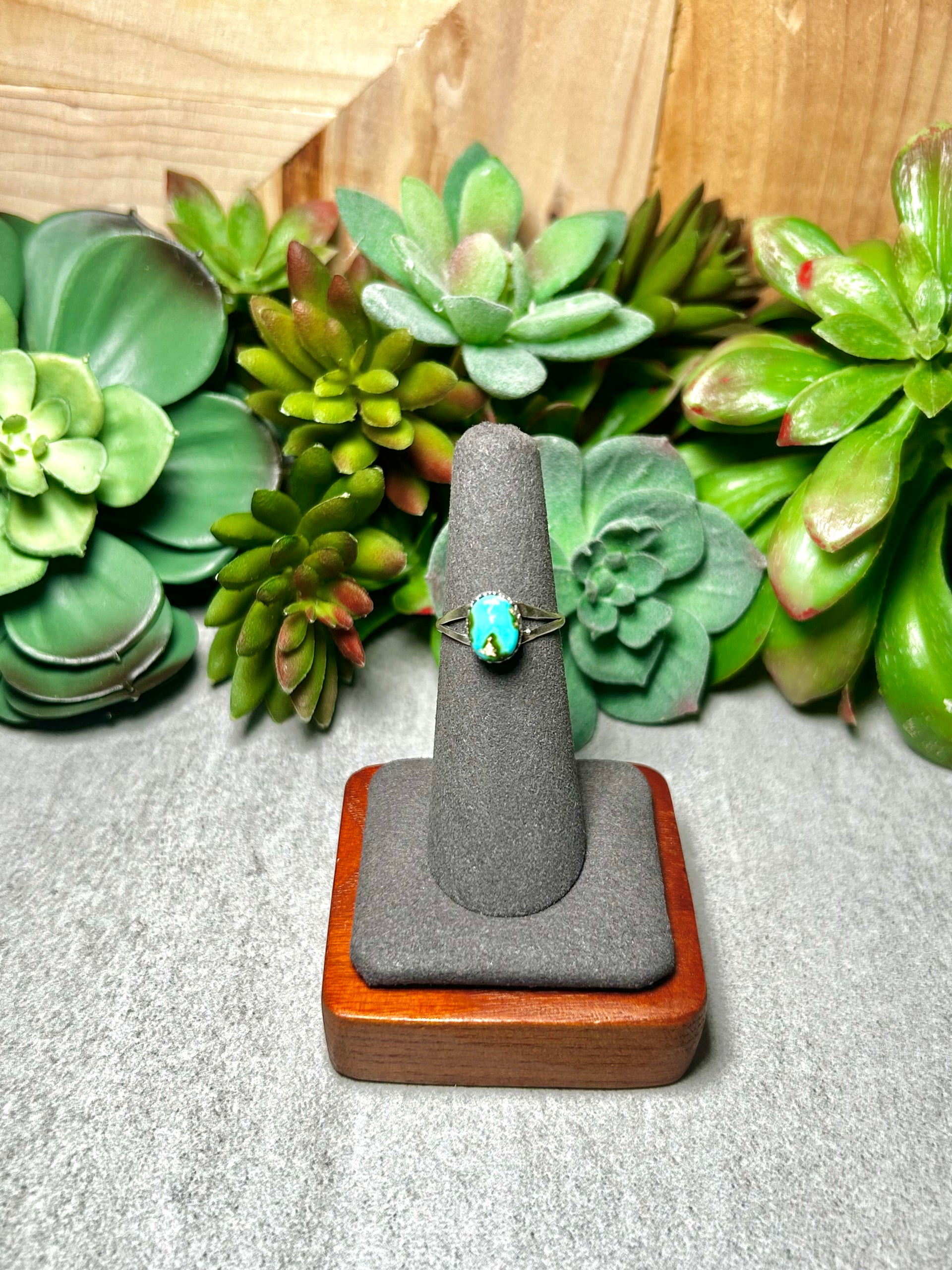 Randy Boyd Sonoran Mountain Turquoise & Sterling Silver Ring Size 5.75
