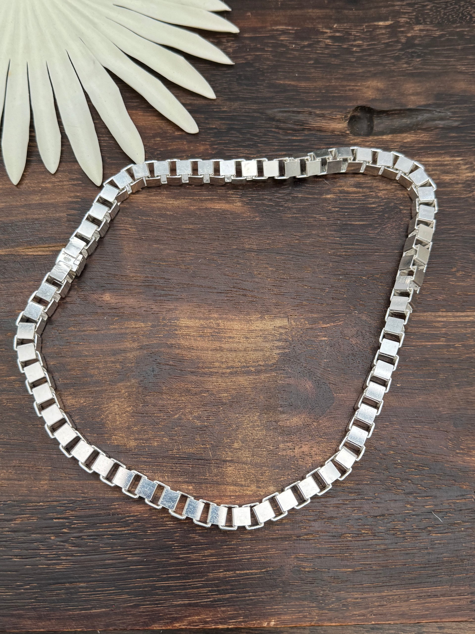 Sterling Silver Italian Links Necklace