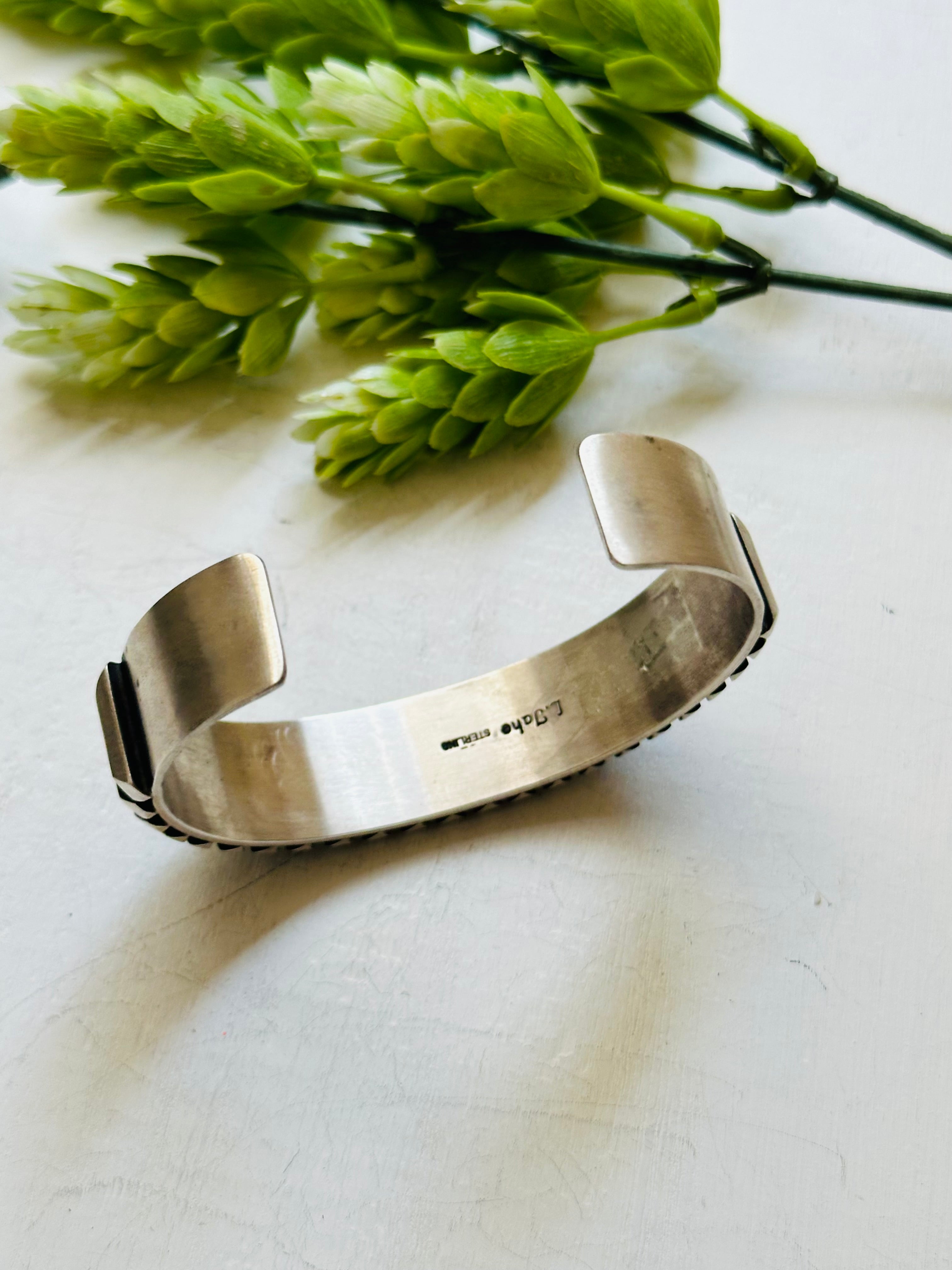 Leander Tahe Sterling Silver Cuff Bracelet