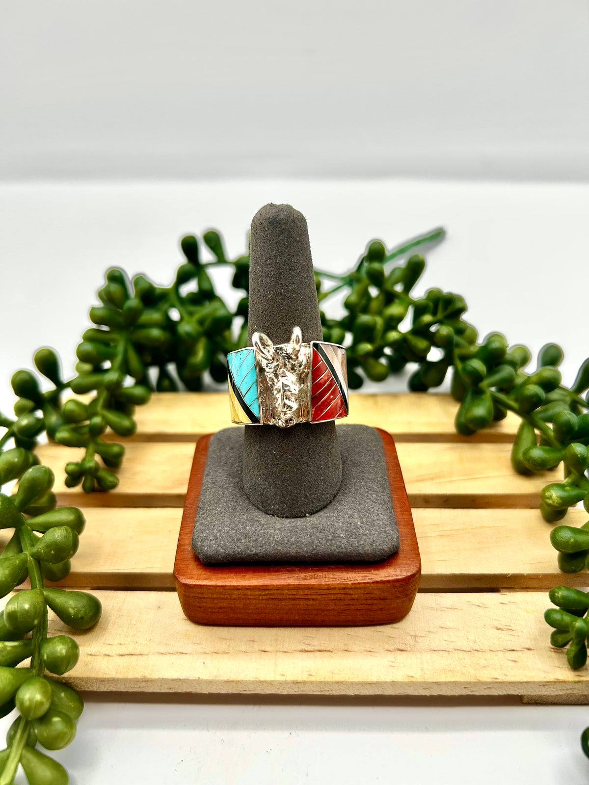 Don Dewa Multi Stone & Sterling Silver Ring Size 9.25