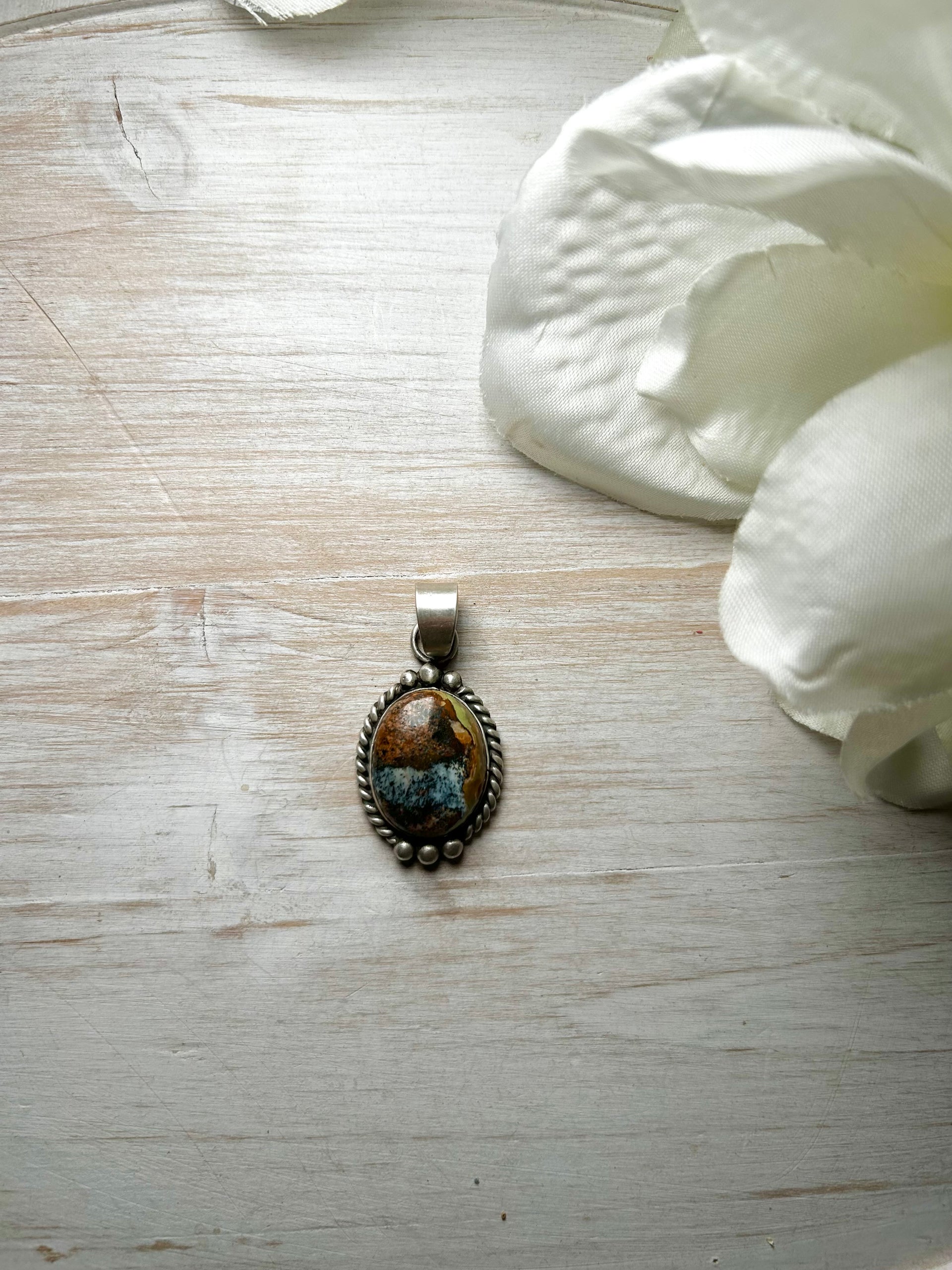 Zachariah David Evans Turquoise & Sterling Silver Pendant