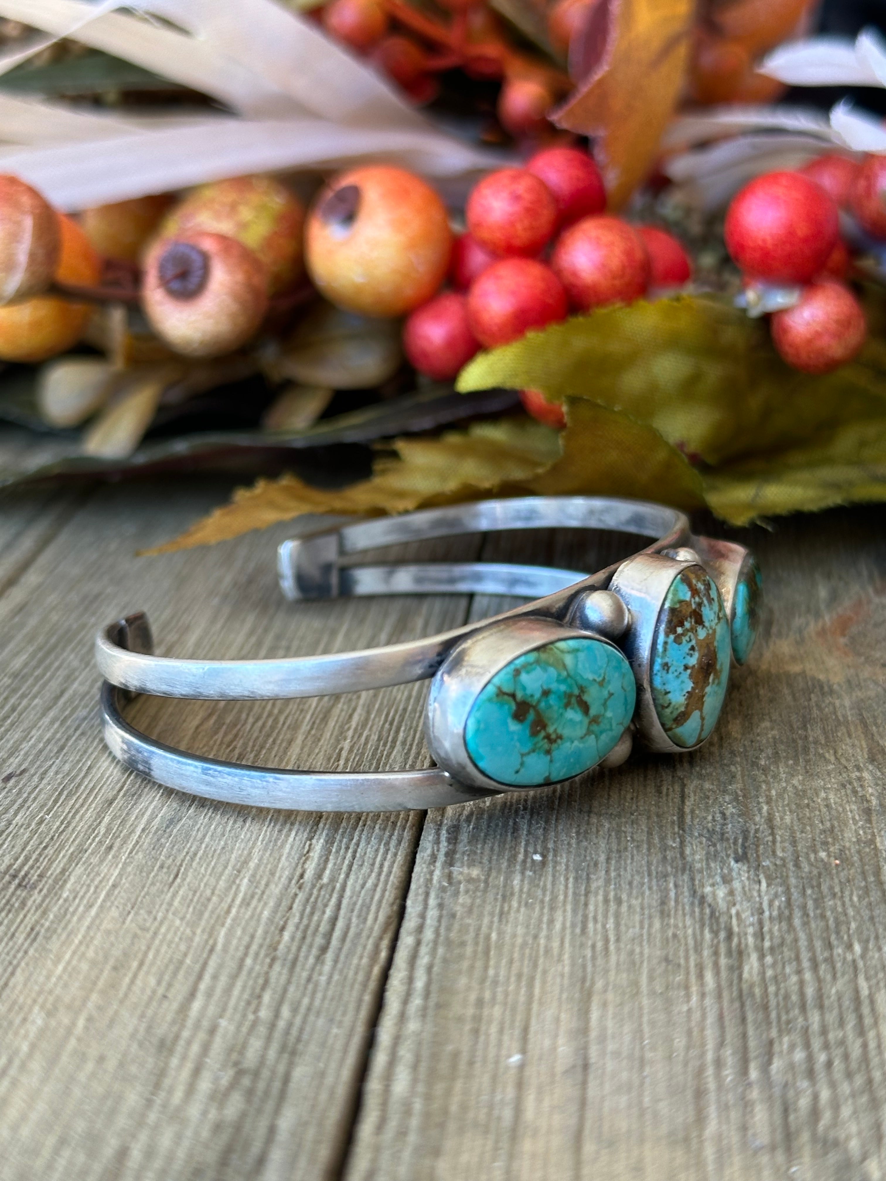 Kathleen Livingston Sonoran Mountain Turquoise & Sterling Silver Cuff Bracelet