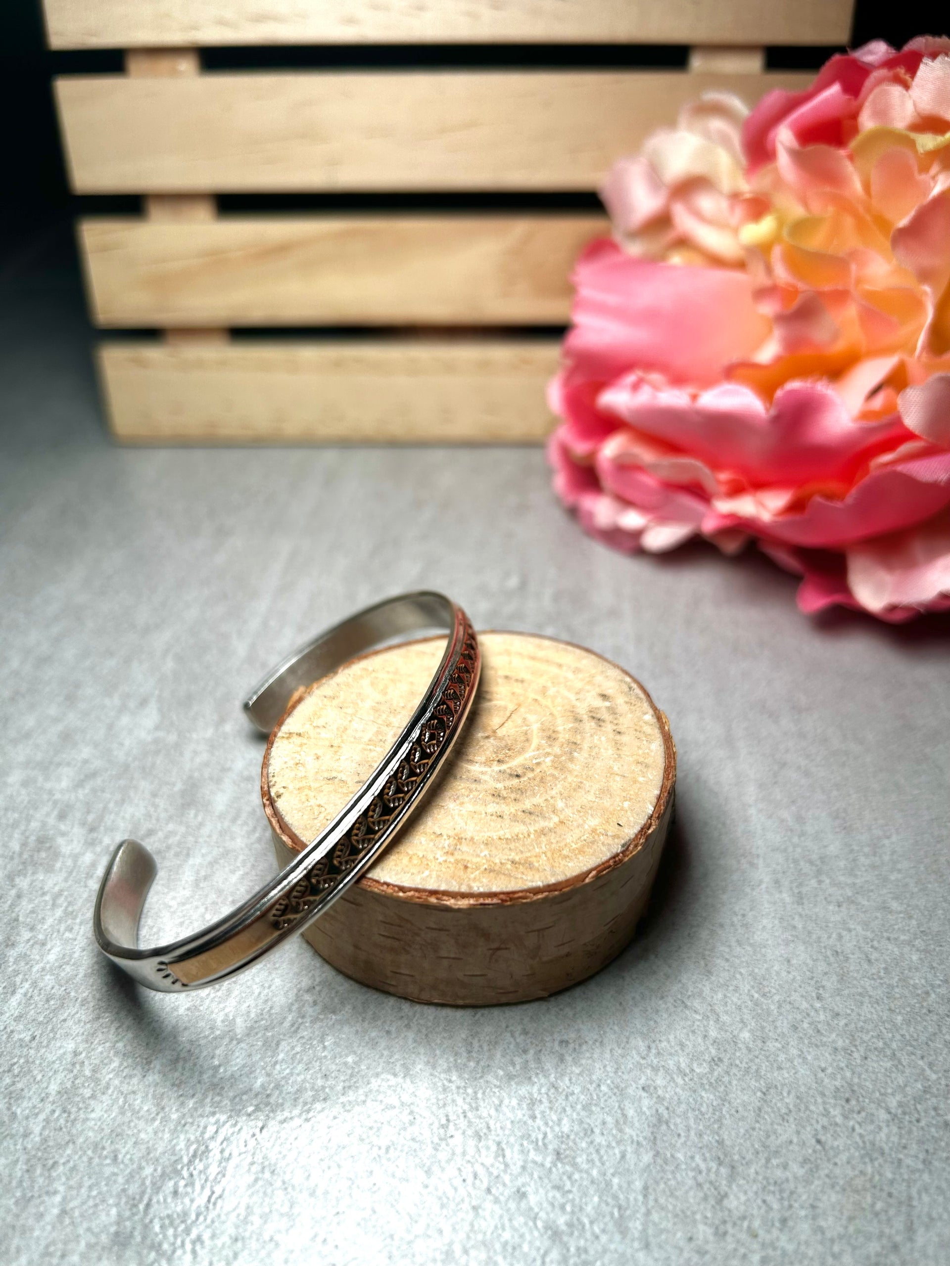 Navajo Made 14k Gold & Sterling Silver Cuff Bracelet