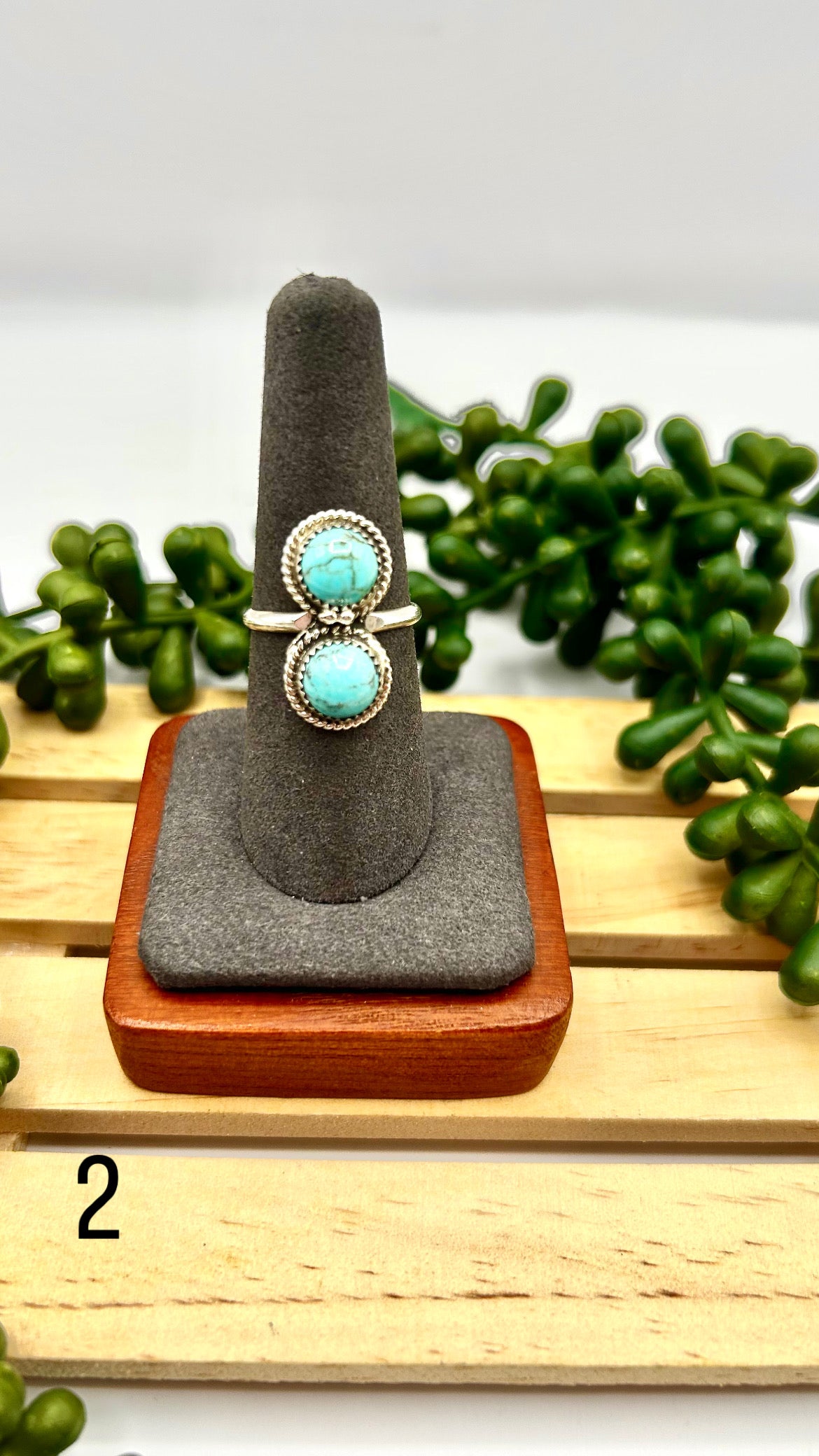 Navajo Made Red Skin Turquoise & Sterling Silver Ring