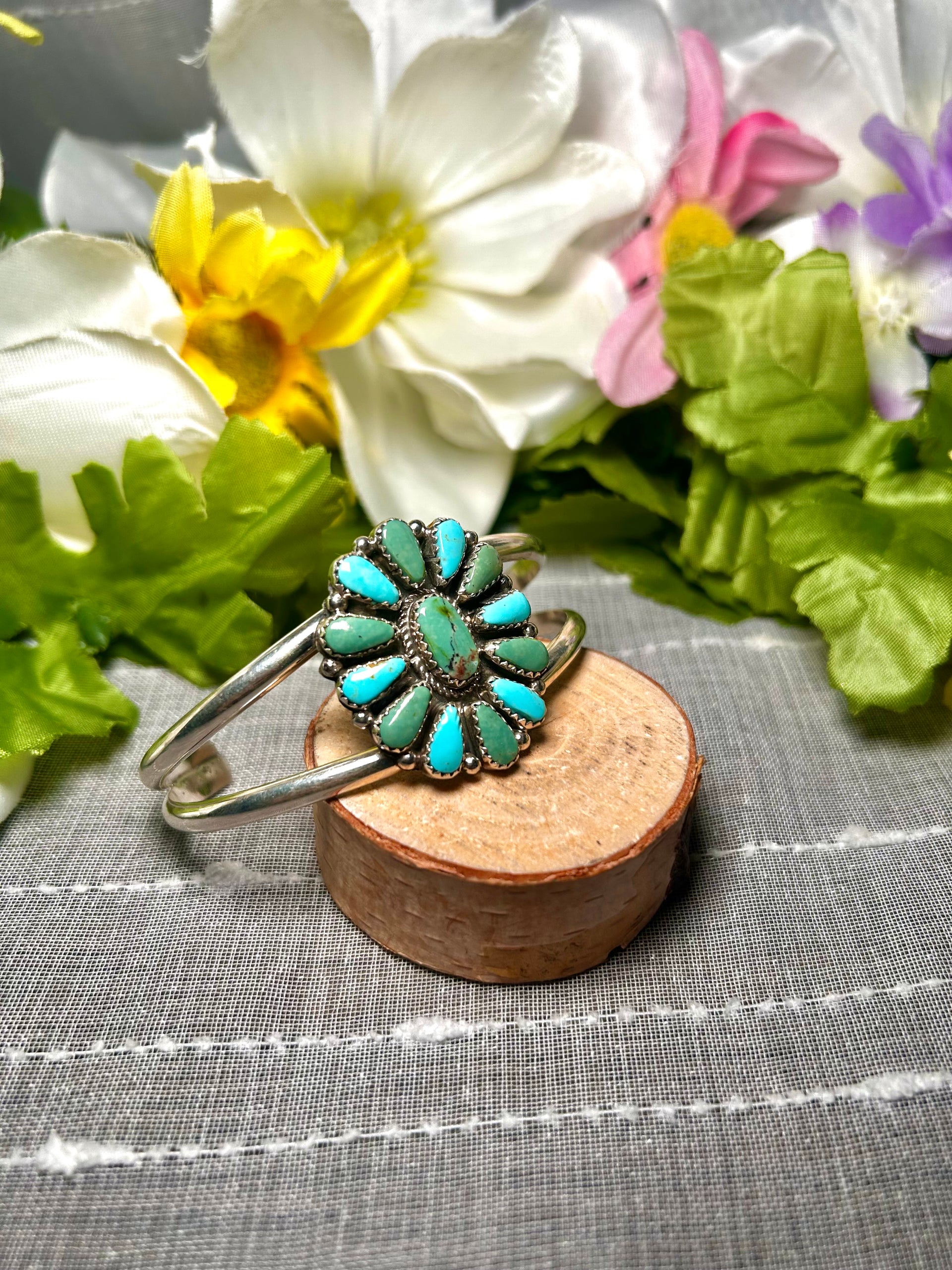 Alicia Wilson Kingman Turquoise & Sterling Silver Cuff Bracelet