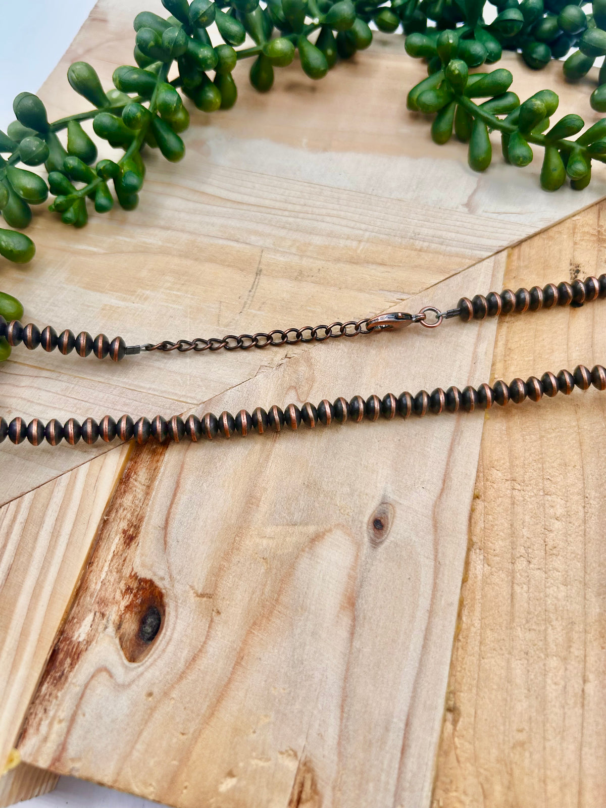 Navajo Made Strung Copper Disc Pearls
