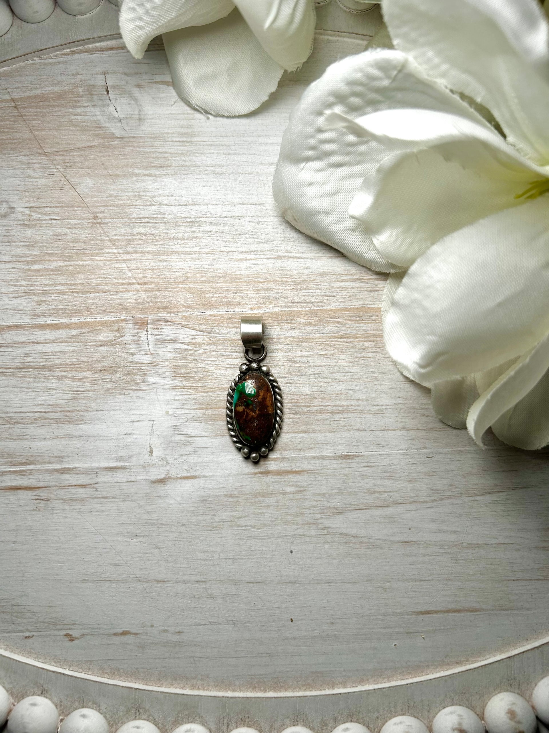 Zachariah David Evans Turquoise & Sterling Silver Pendant