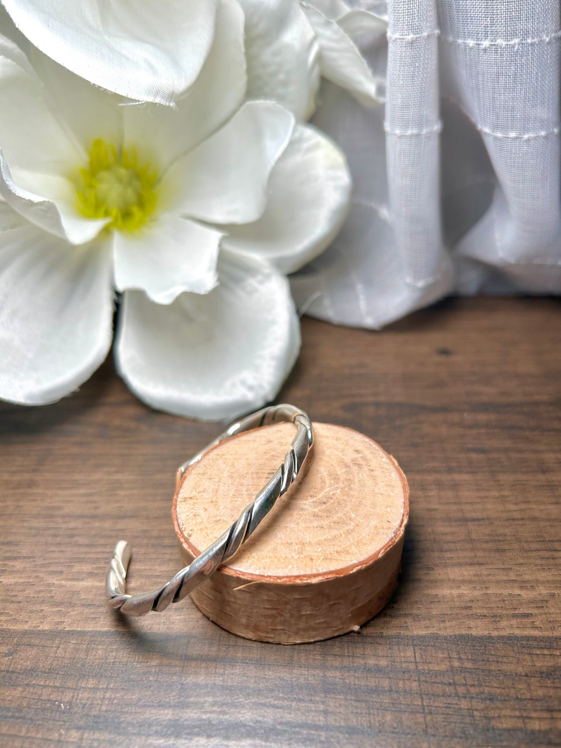 Navajo Made Sterling Silver Cuff Bracelet