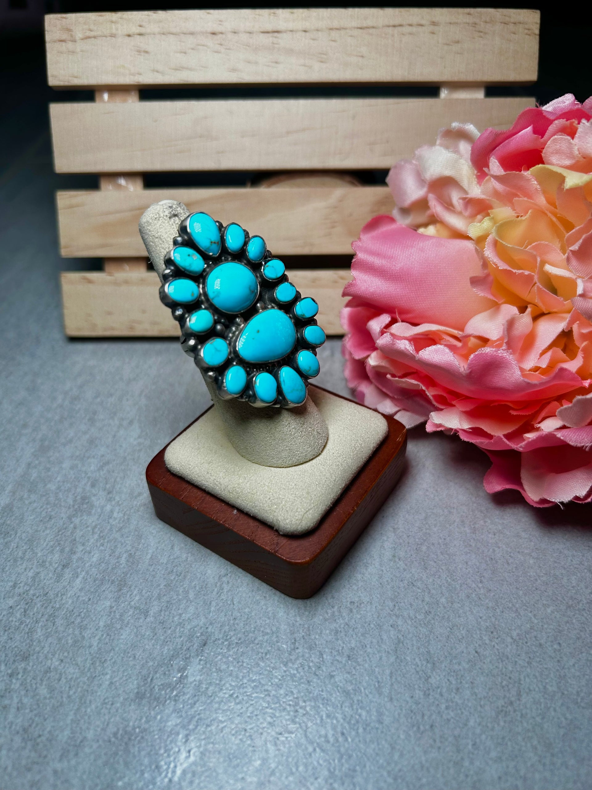 Blaine Yellowhorse & Sterling Silver Ring Size 6.25